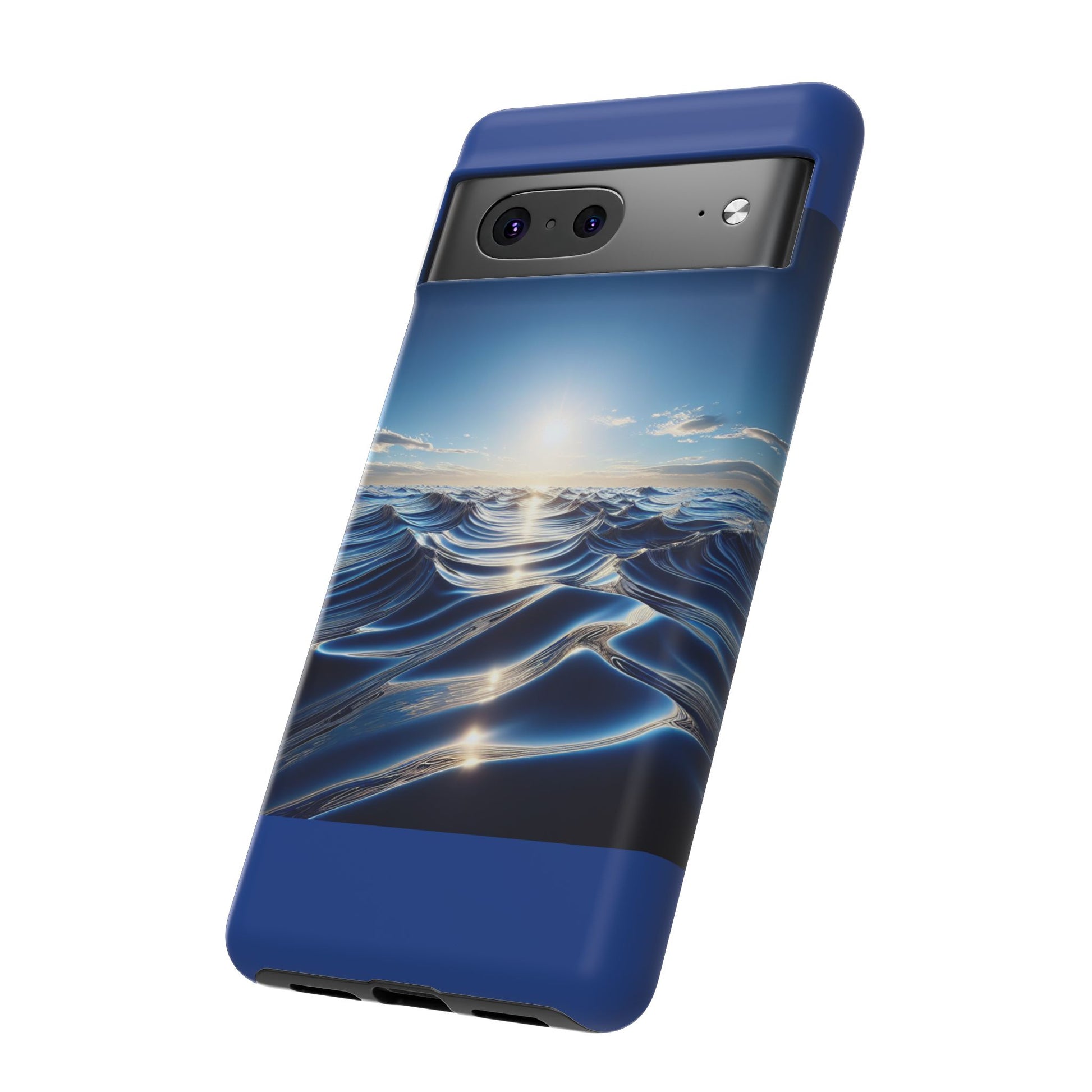 Ocean Wave Phone Case, Tough Phone Cover, Stylish Cell Case, Gift for Beach Lovers, Customizable Phone Accessory