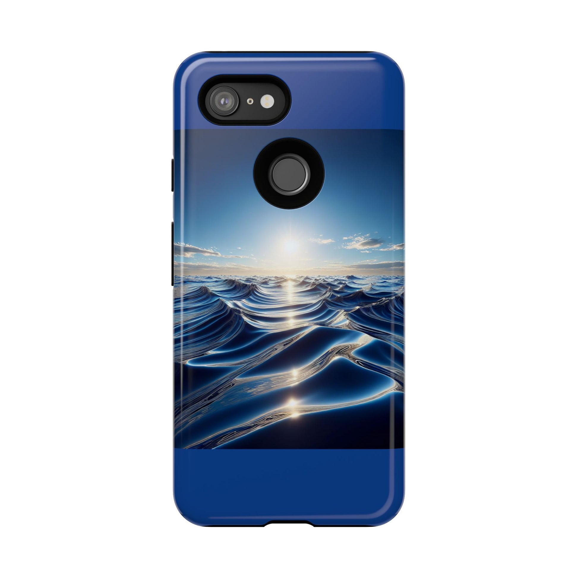 Ocean Wave Phone Case, Tough Phone Cover, Stylish Cell Case, Gift for Beach Lovers, Customizable Phone Accessory