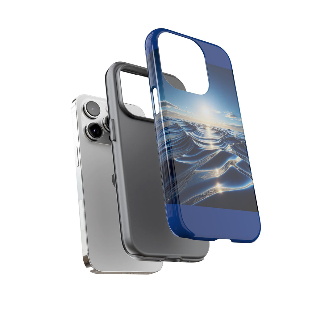 Ocean Wave Phone Case, Tough Phone Cover, Stylish Cell Case, Gift for Beach Lovers, Customizable Phone Accessory