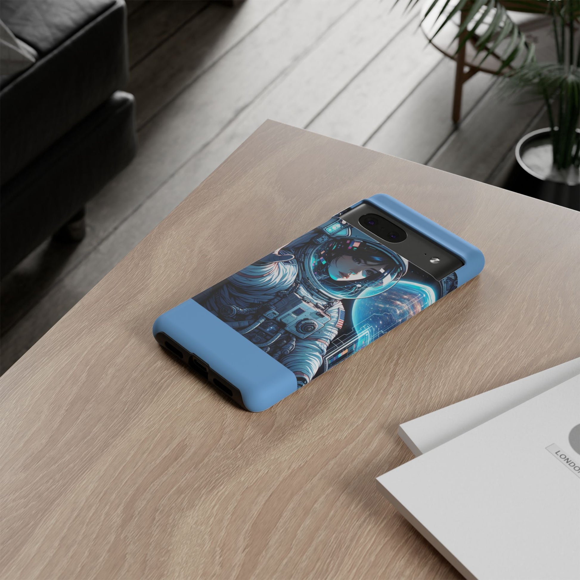 Astronaut Phone Case, Space-Themed Tough Case, Unique Gift for Science Lovers, Trendy Protection for Smartphones, Cool Tech Accessories