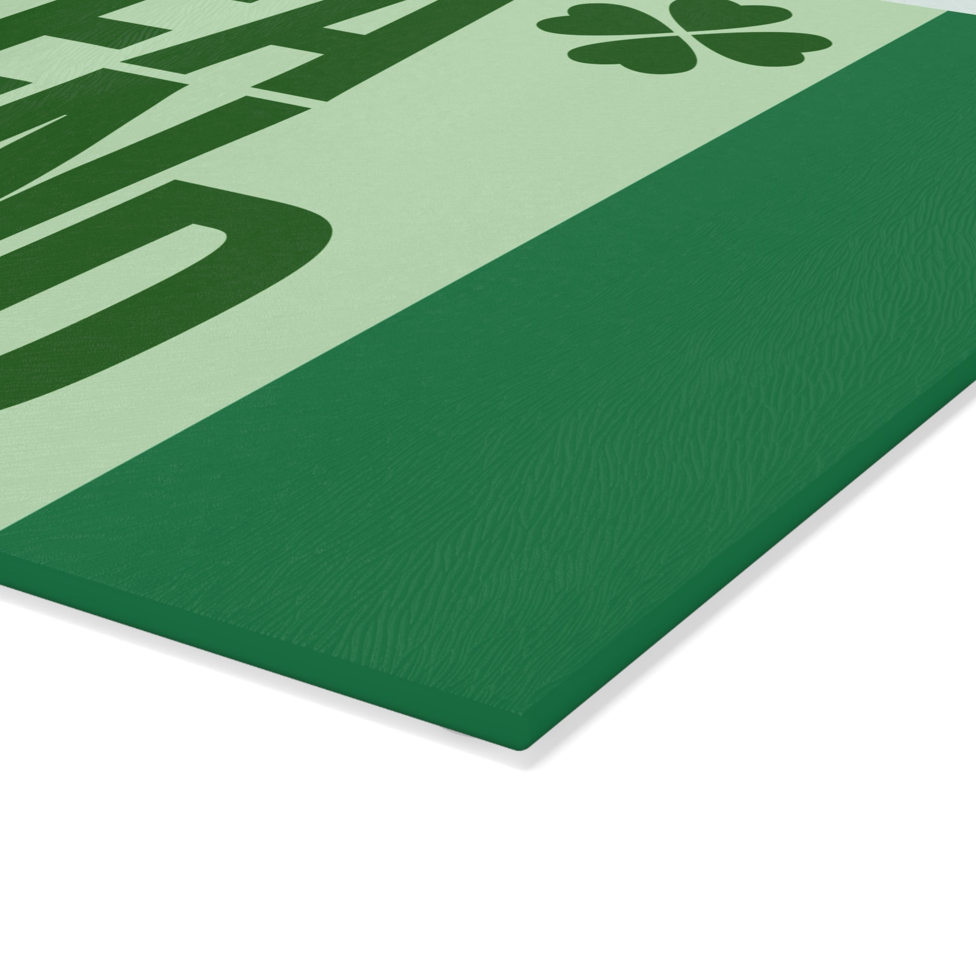 St. Patrick's Day Glass Cutting Board, Kitchen Decor, Shamrock Gift, Irish Cookware, Holiday Kitchen Accessory