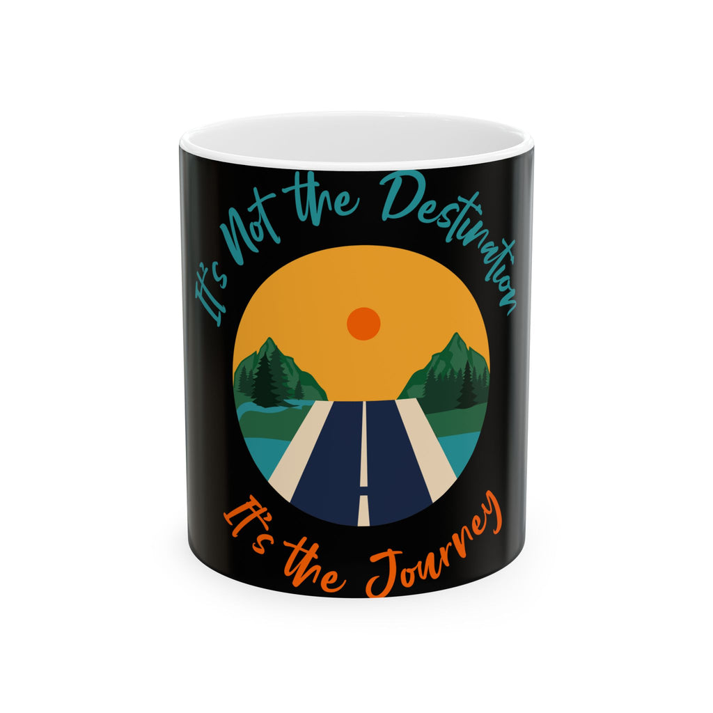 Inspirational Road Trip Mug, Travel Gift, Quote Coffee Cup, Journey Reminder, Adventure Lover's Drinkware