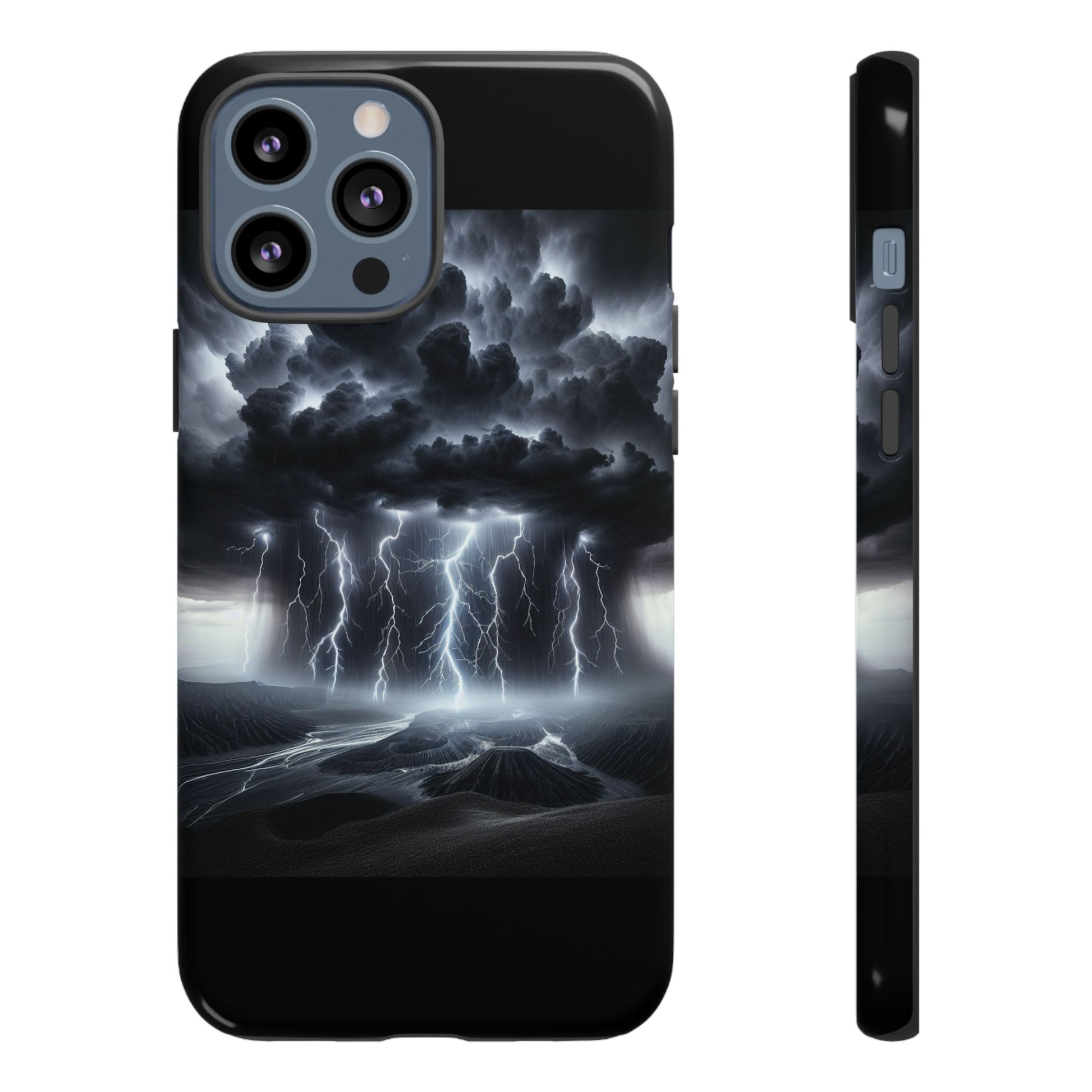 Tough Cases for the Bold: Stormy Thunder Phone Case, Lightning Protection, Durable Cover for Adventurers, Unique Gift for Nature [...]