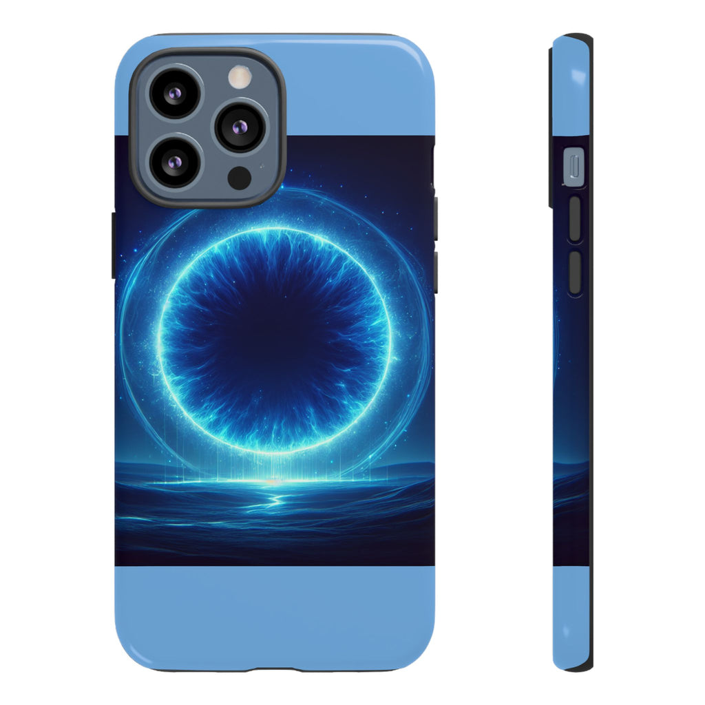 Blue Galaxy Phone Case, Tough Phone Cover, Cosmic Protection Case, Space Design, Gift for Space Lovers