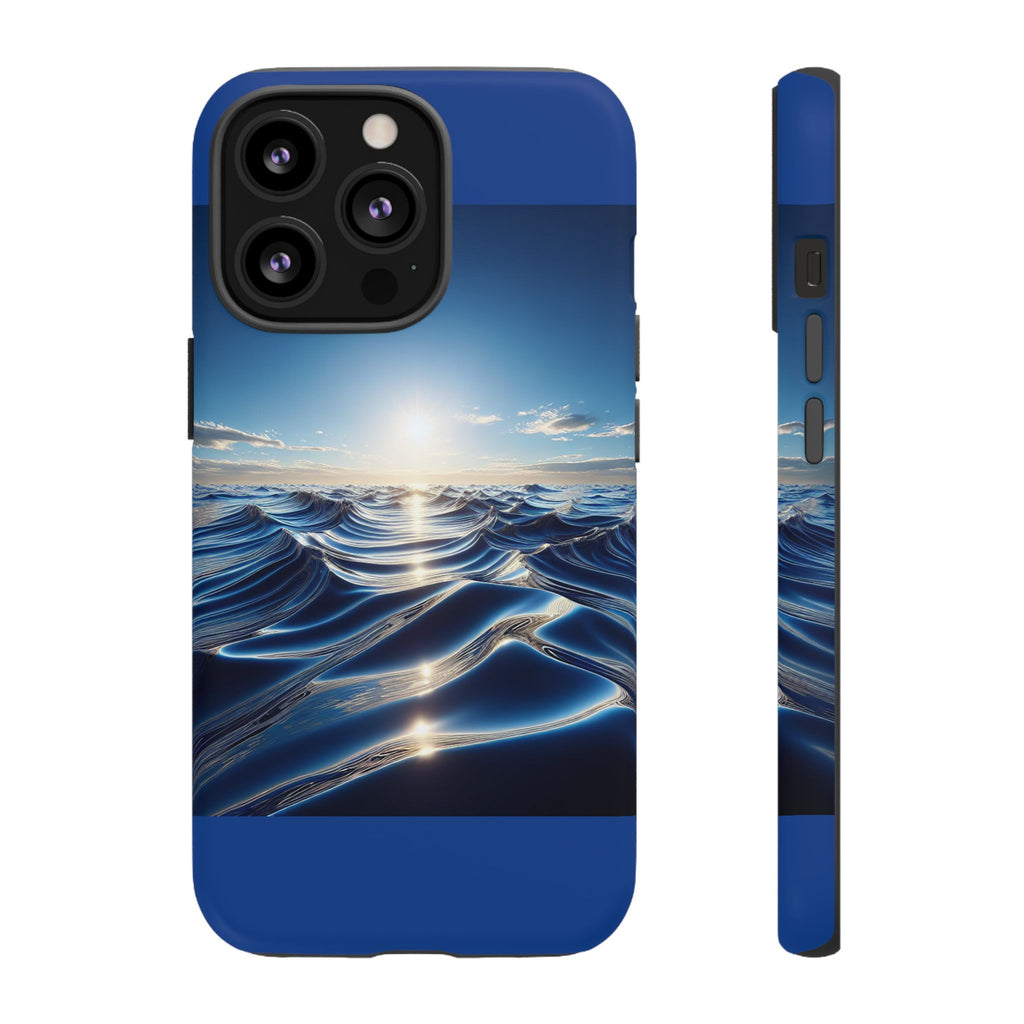Ocean Wave Phone Case, Tough Phone Cover, Stylish Cell Case, Gift for Beach Lovers, Customizable Phone Accessory