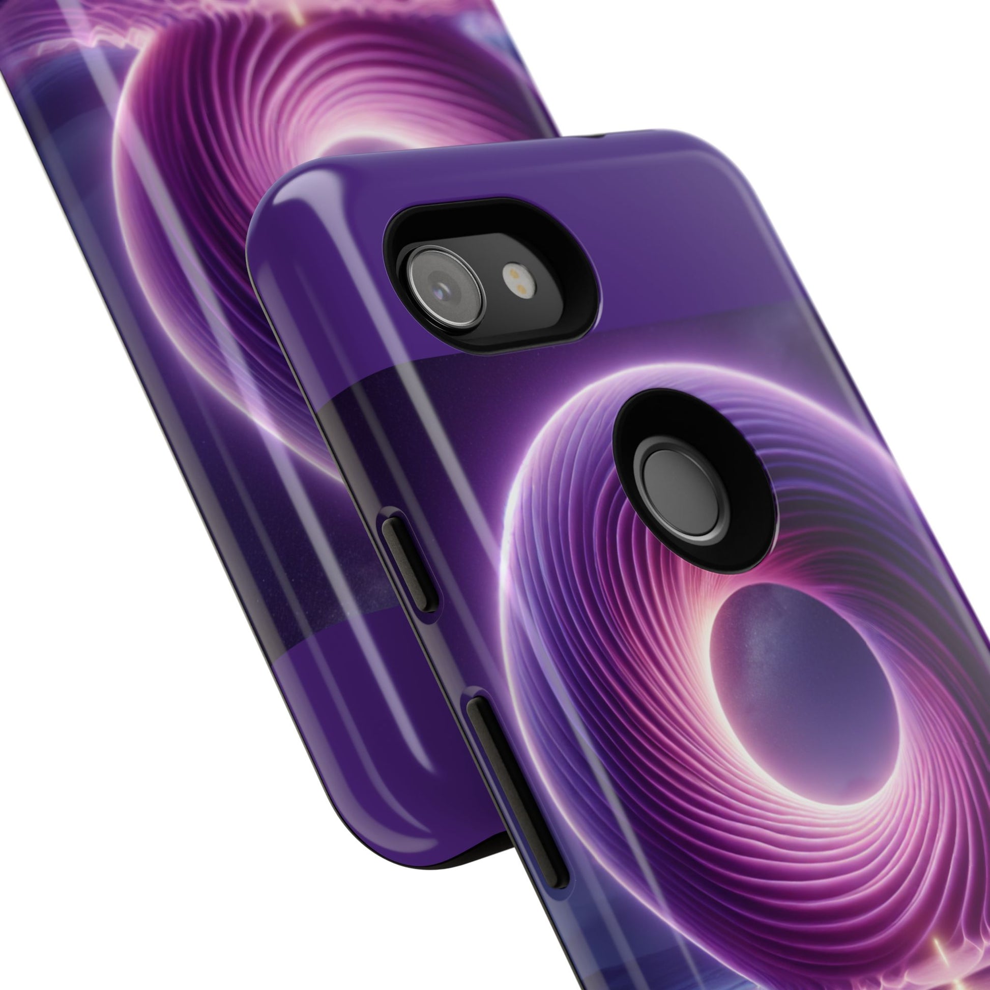Colorful Phone Case with Swirling Design, Tough Phone Cover, Cosmic Phone Protector, Unique Gift for Tech Lovers, Stylish Smartphone Shell