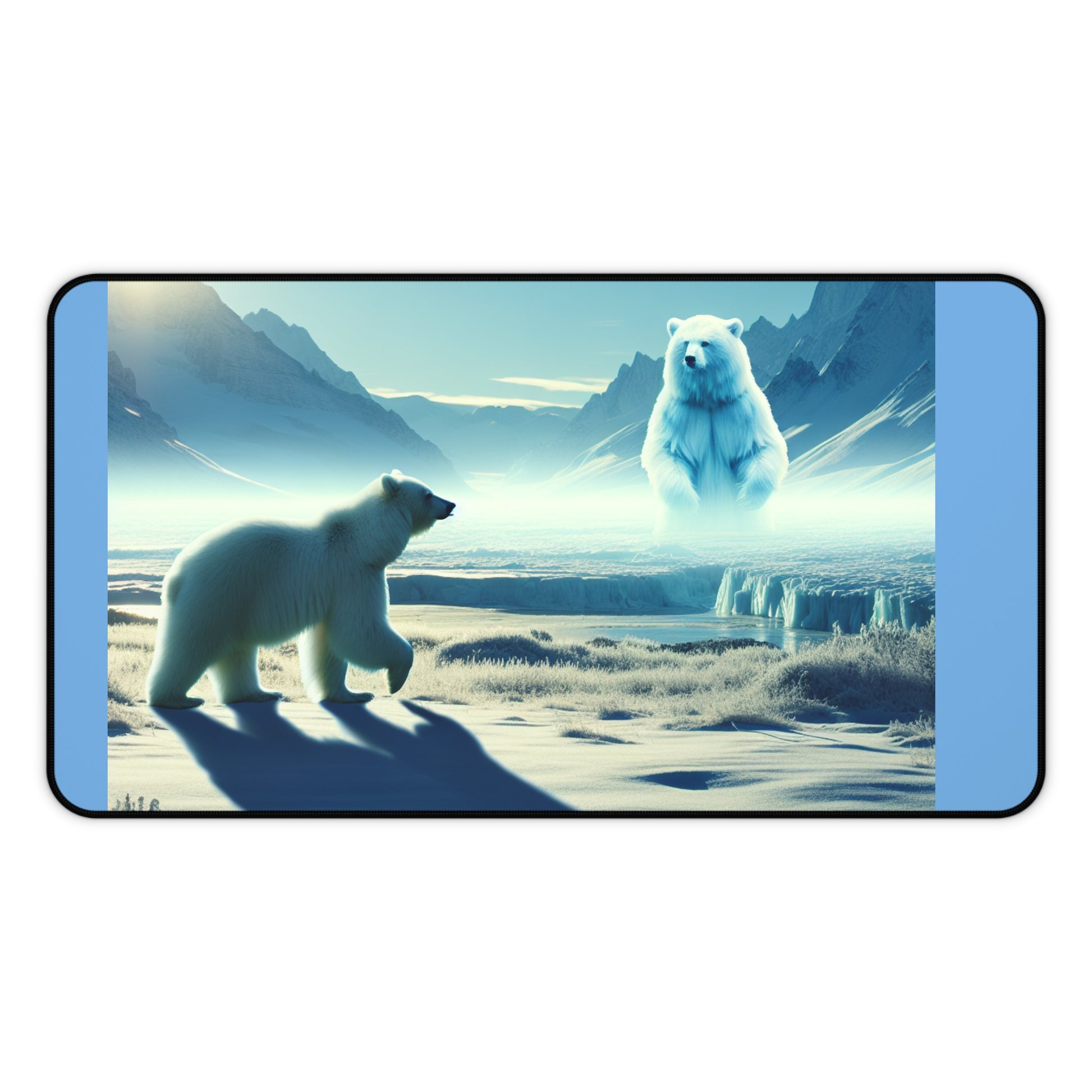 Arctic Dreams Desk Mat - Cozy Office Decor, Gaming Accessory, Unique Gift for Bear Lovers, Home Office Essentials, Nature Inspired