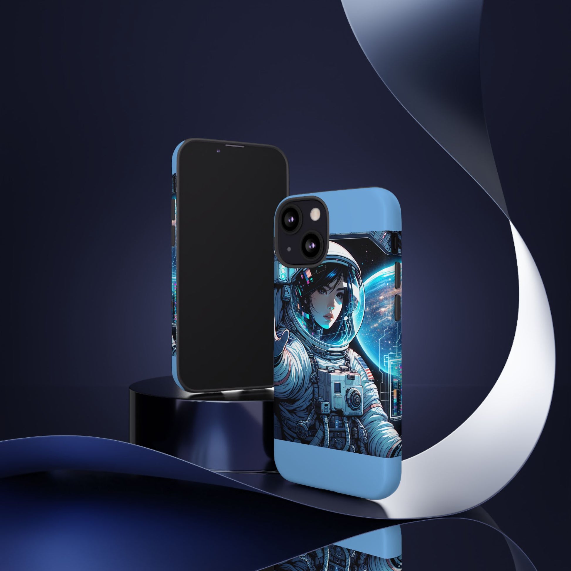 Astronaut Phone Case, Space-Themed Tough Case, Unique Gift for Science Lovers, Trendy Protection for Smartphones, Cool Tech Accessories