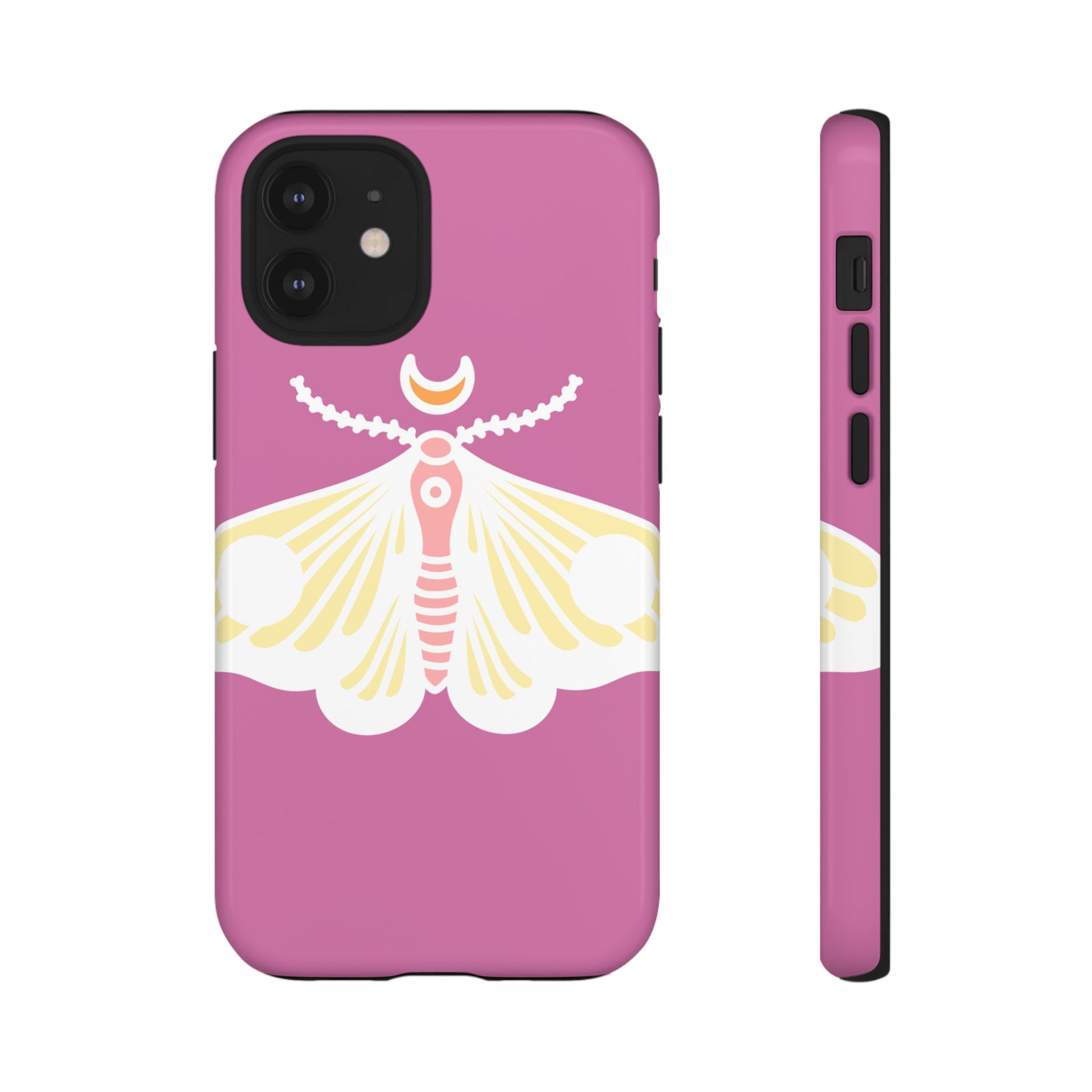 Colorful Moth Phone Case | Tough Cases for iPhone, Unique Gift, Nature Lovers, Boho Style, Trendy Accessories