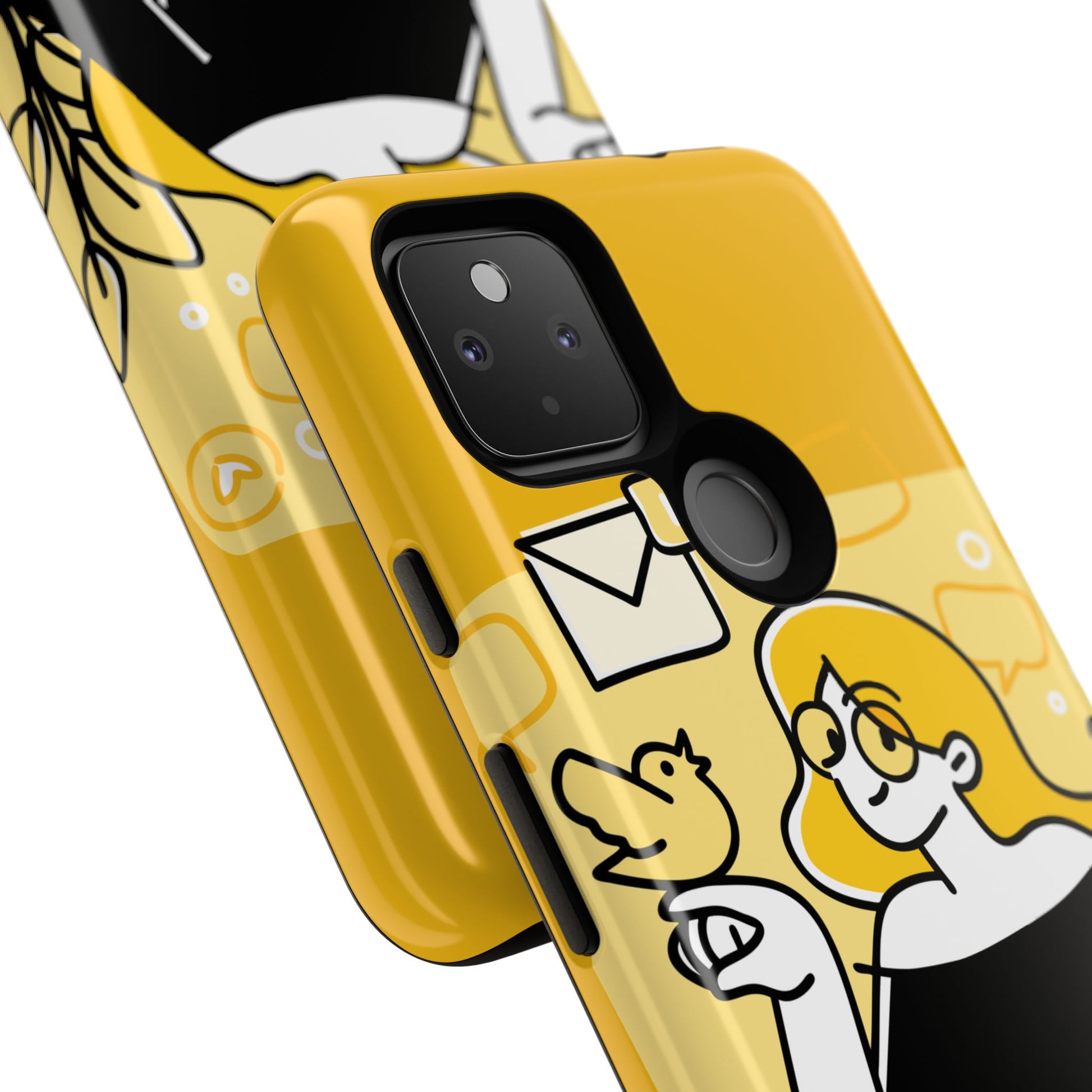 Chic Phone Case with Playful Design, Smartphone Cover, Unique Gift, Trendy Accessory, Eco-Friendly Case