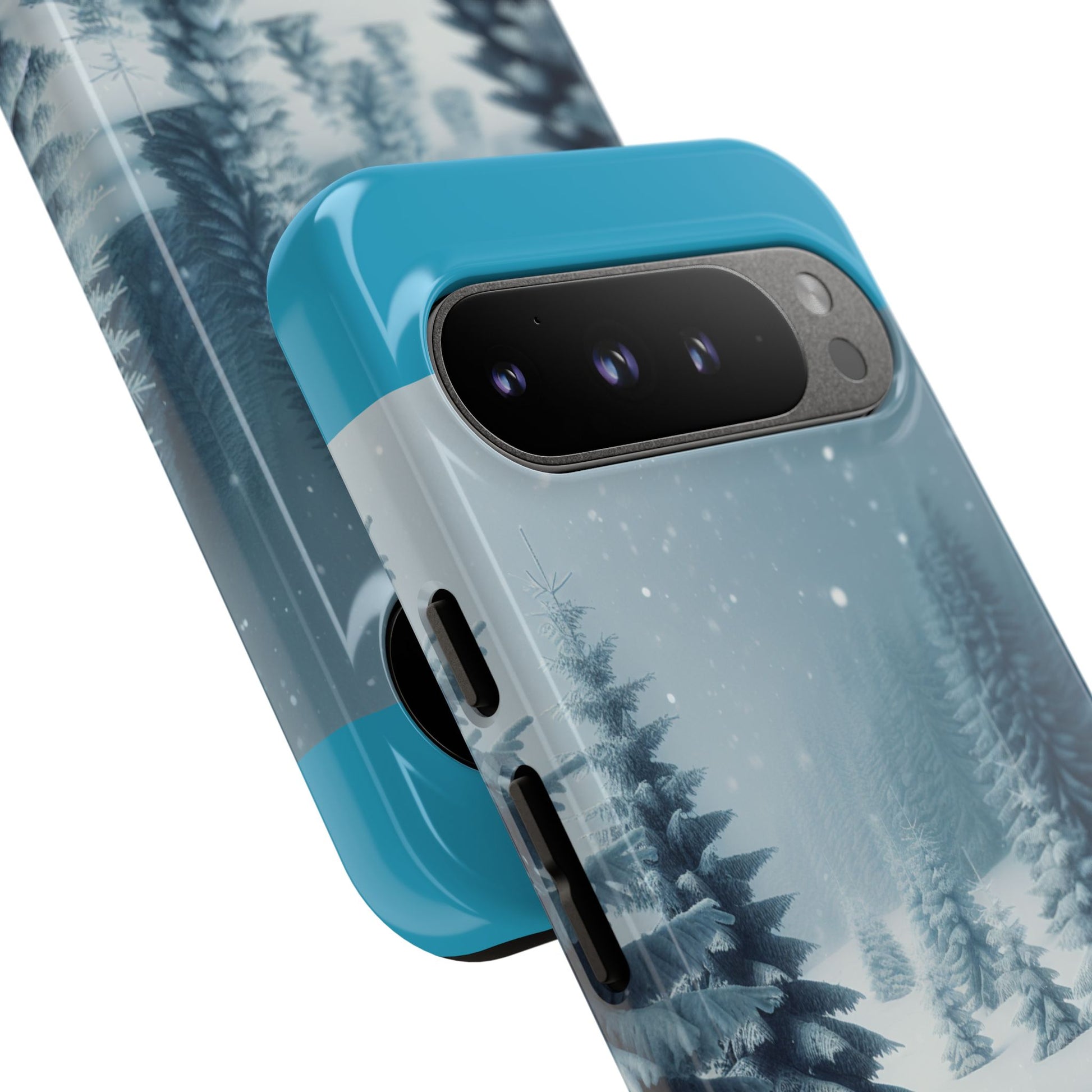 Winter Forest Phone Case, Tough Cases for iPhone, Snowy Landscape Design, Nature Lover Gift, Holiday Accessories