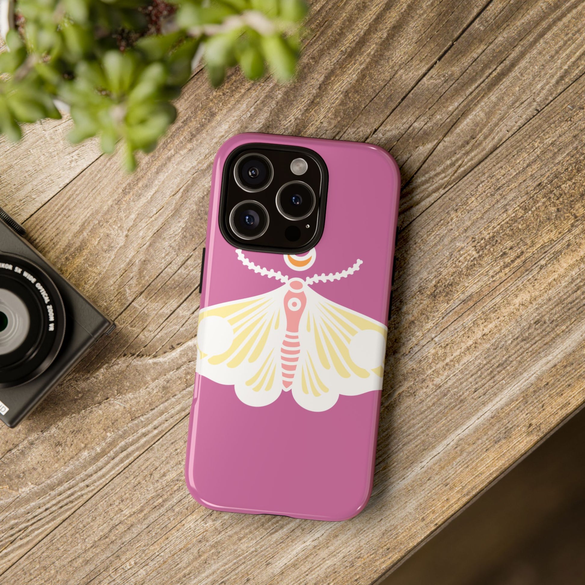 Colorful Moth Phone Case | Tough Cases for iPhone, Unique Gift, Nature Lovers, Boho Style, Trendy Accessories