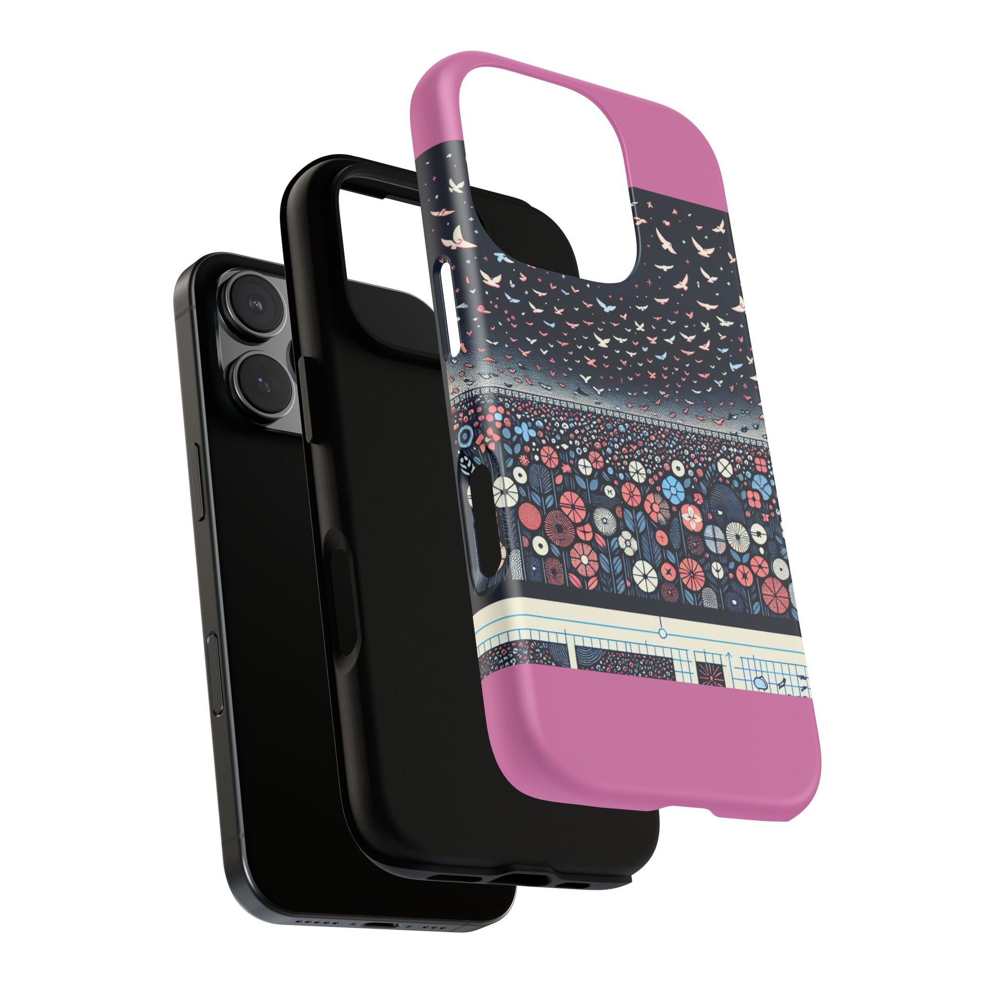 Floral Phone Case, Tough Cases for iPhone, Nature-Inspired Design, Gift for Her, Stylish Protection, Trending Accessory