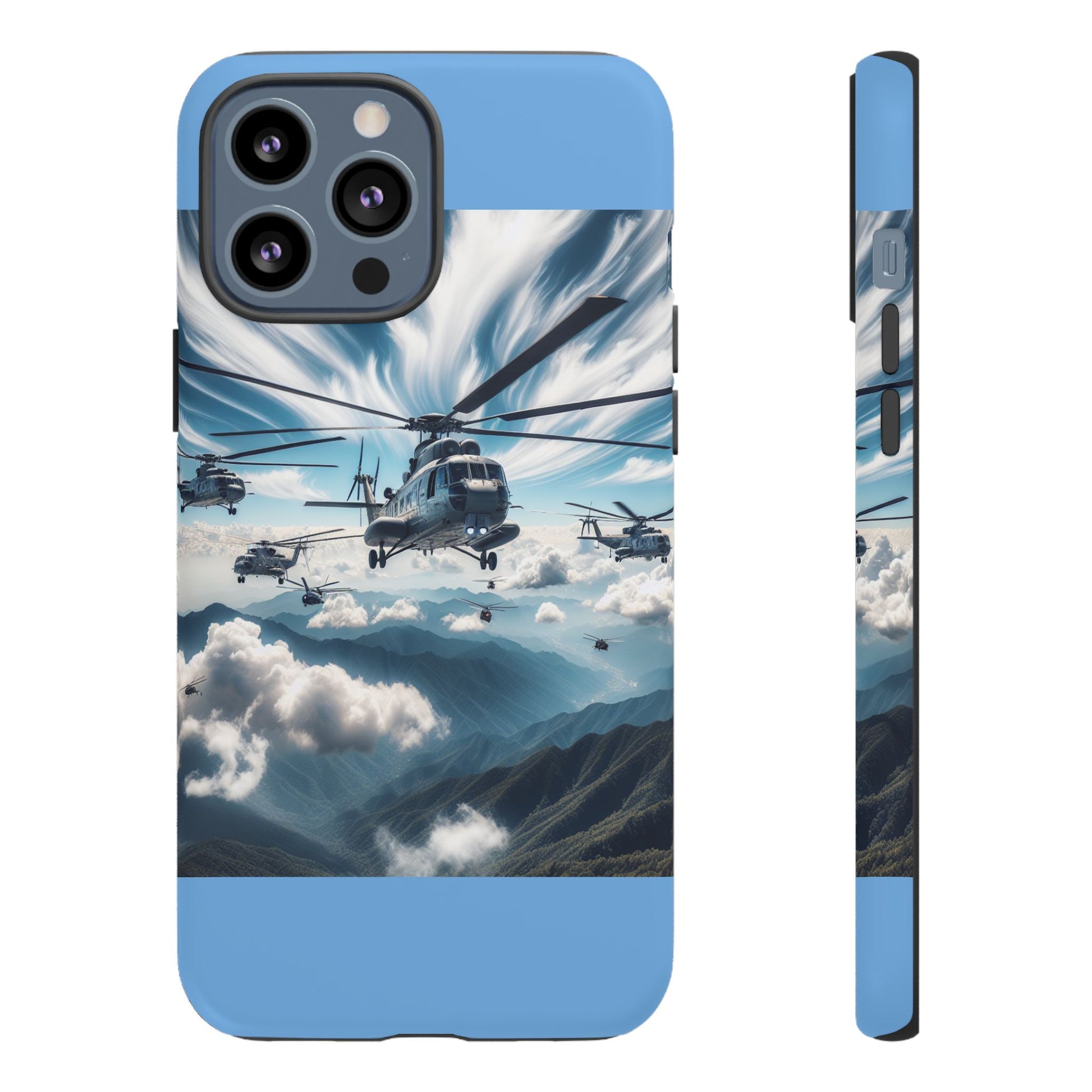 Tough Cases - Helicopter Design Phone Case, Military Style Cover, Unique Gift for Aviation Lovers, Durable Phone Protector, Hobbyist [...]