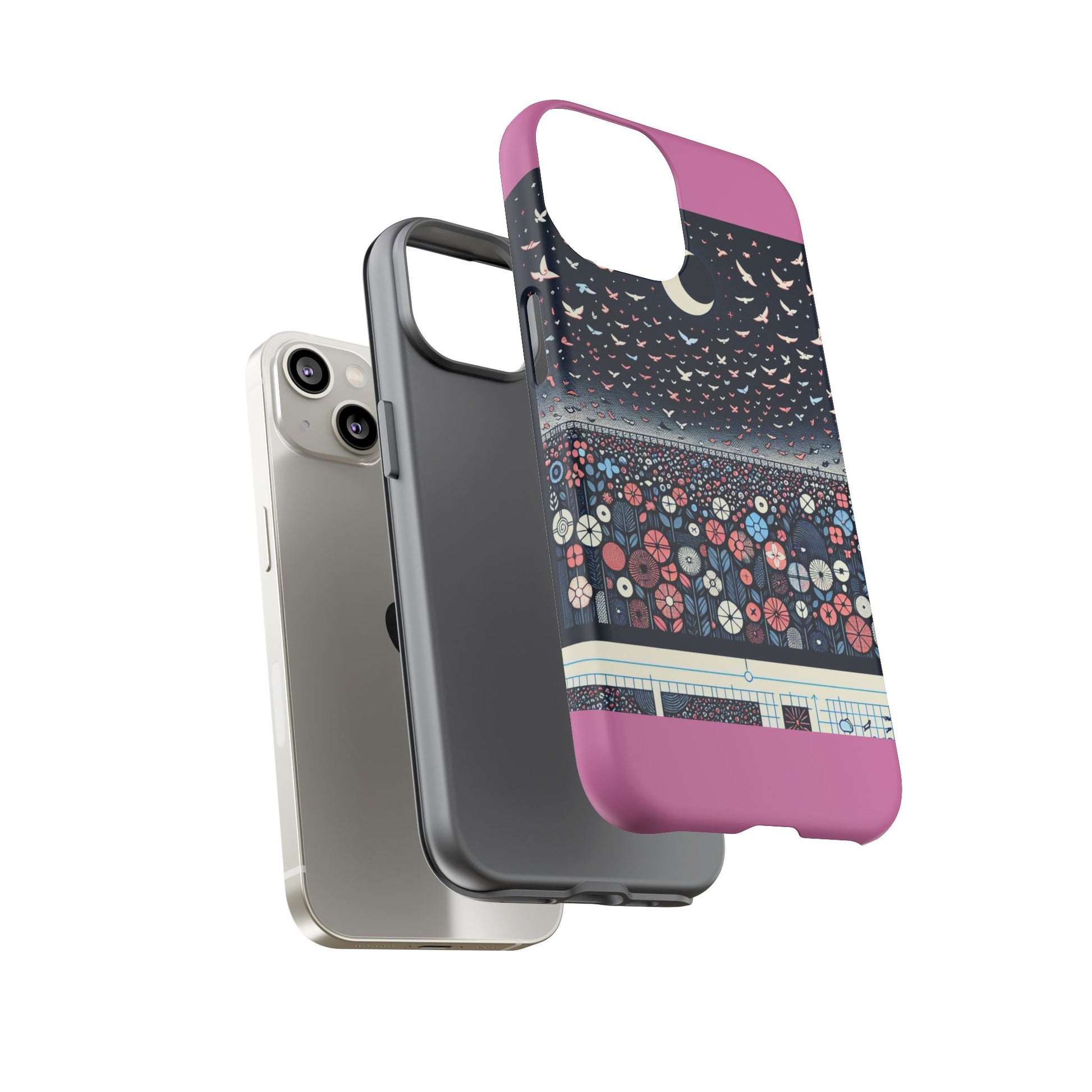 Floral Phone Case, Tough Cases for iPhone, Nature-Inspired Design, Gift for Her, Stylish Protection, Trending Accessory