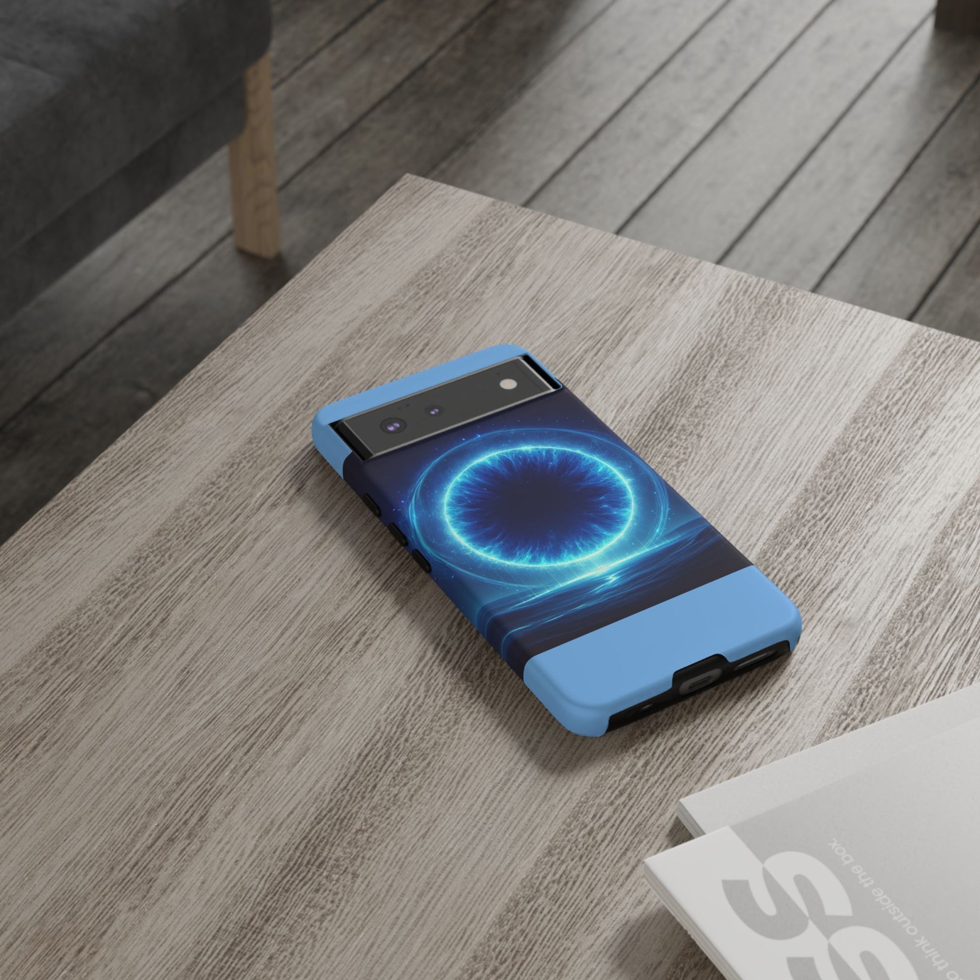 Blue Galaxy Phone Case, Tough Phone Cover, Cosmic Protection Case, Space Design, Gift for Space Lovers