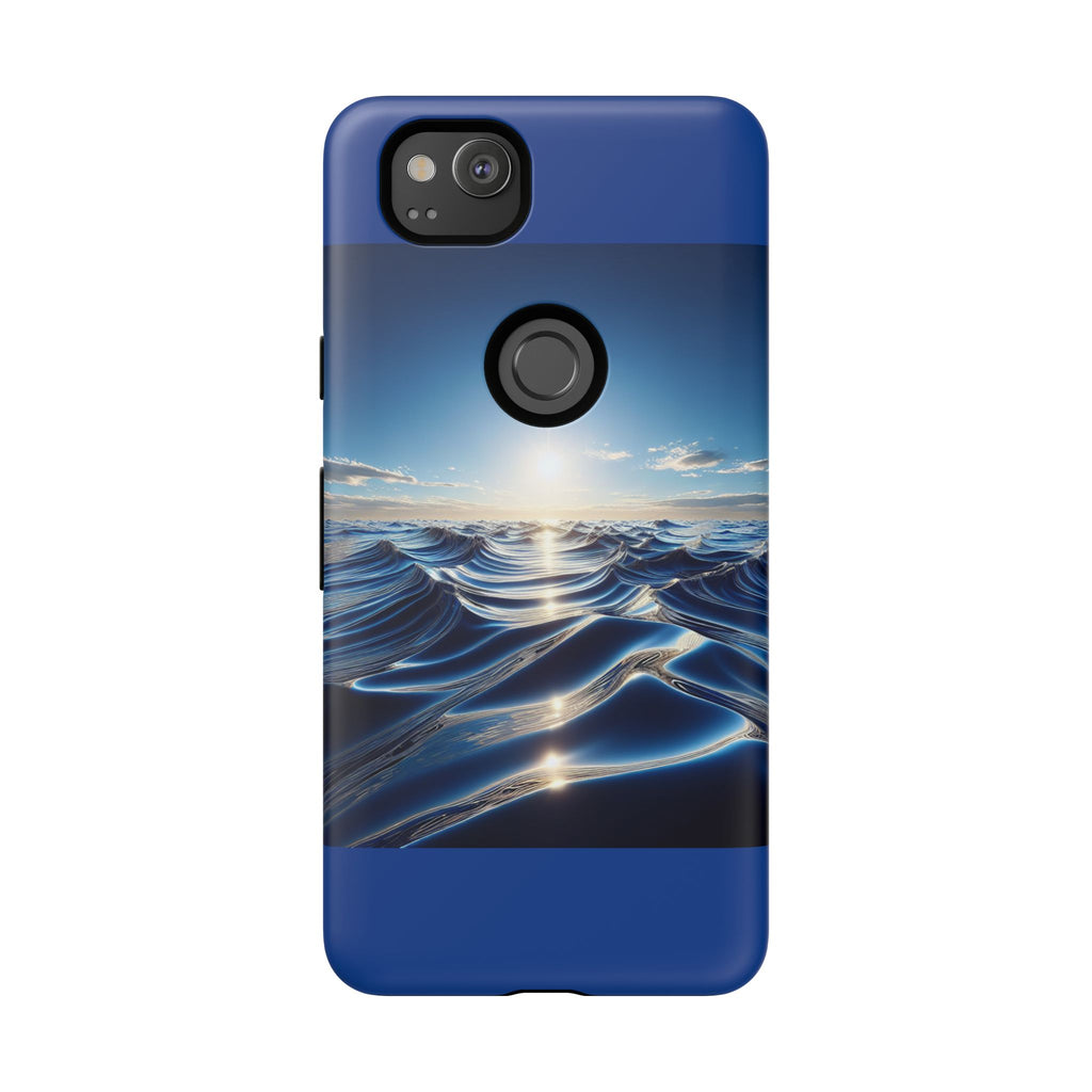 Ocean Wave Phone Case, Tough Phone Cover, Stylish Cell Case, Gift for Beach Lovers, Customizable Phone Accessory