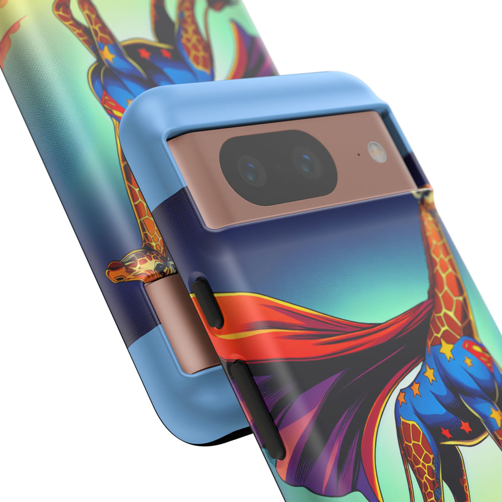 Superhero Giraffe Phone Case | Tough Cases, Unique Gifts, Animal Lover Accessories, Fun Tech Protectors, Cute Phone Covers, Birthday Gift