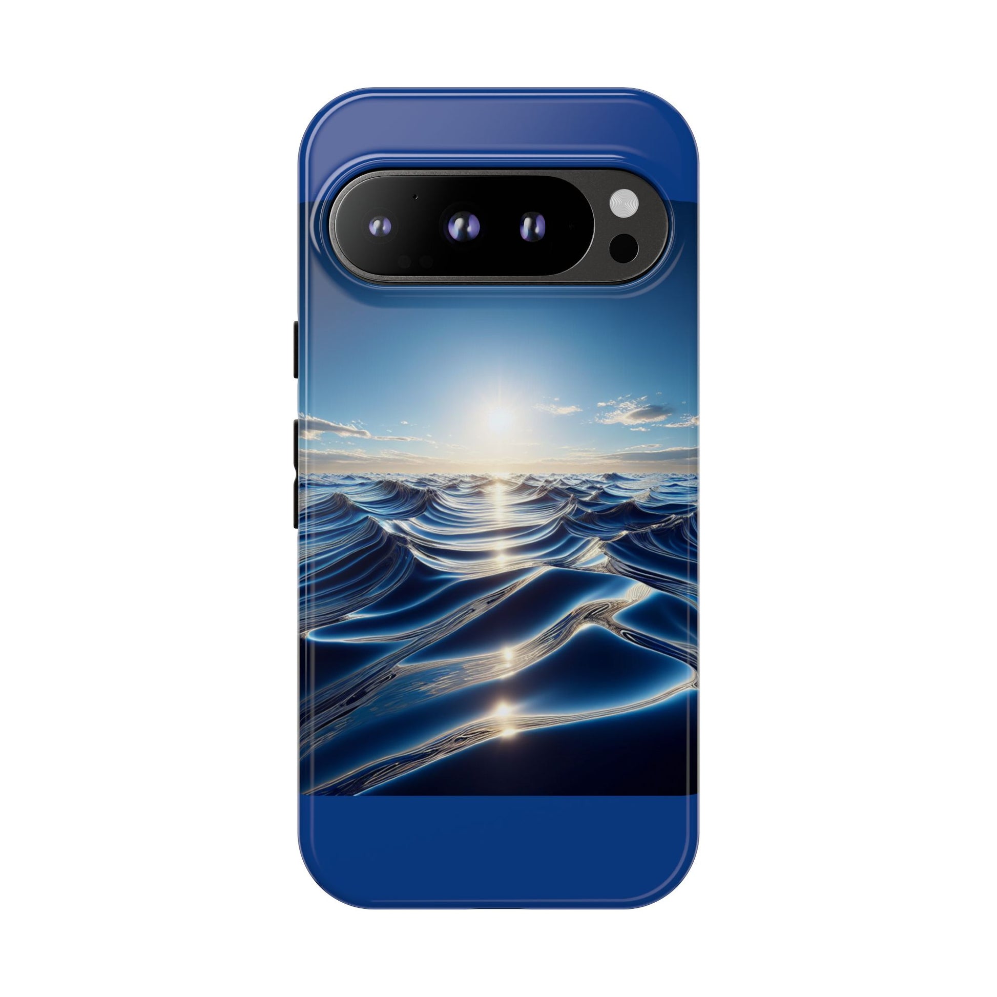 Ocean Wave Phone Case, Tough Phone Cover, Stylish Cell Case, Gift for Beach Lovers, Customizable Phone Accessory