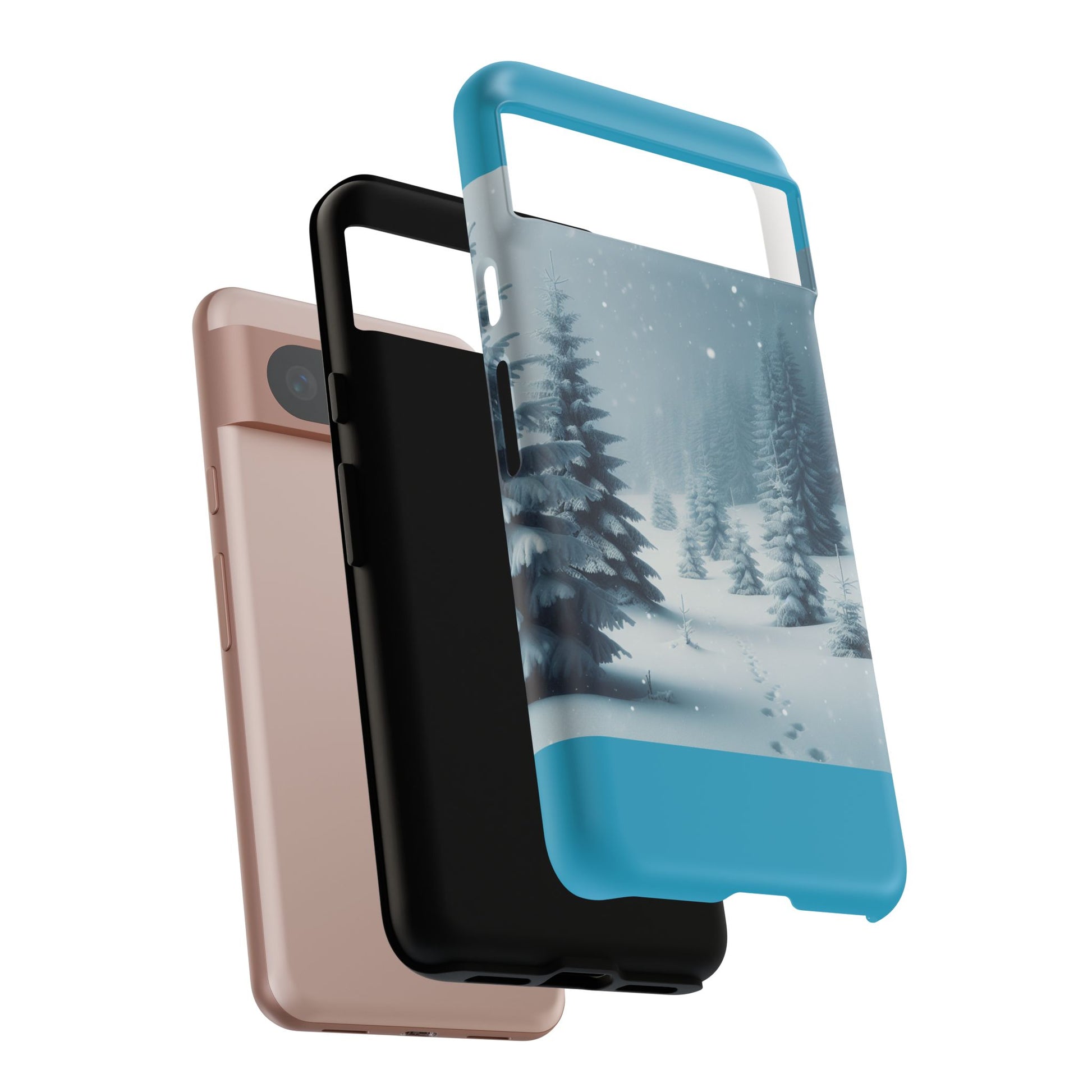 Winter Forest Phone Case, Tough Cases for iPhone, Snowy Landscape Design, Nature Lover Gift, Holiday Accessories