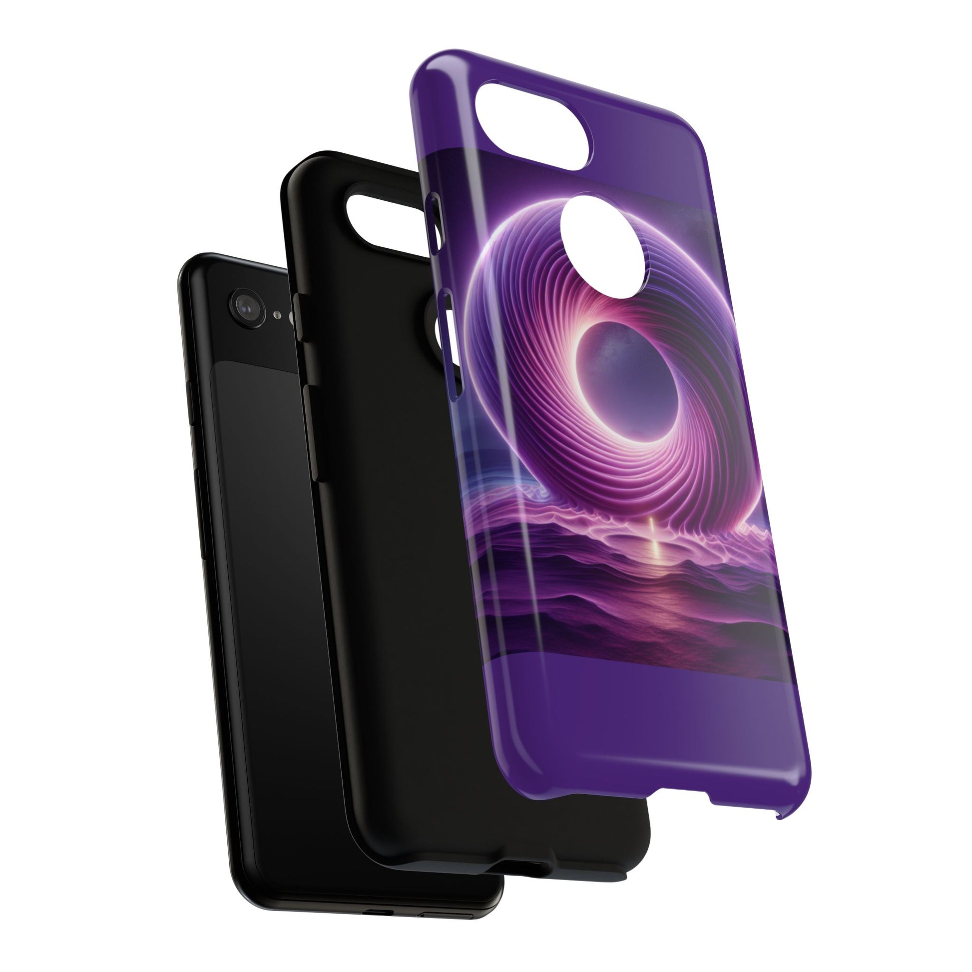 Colorful Phone Case with Swirling Design, Tough Phone Cover, Cosmic Phone Protector, Unique Gift for Tech Lovers, Stylish Smartphone Shell