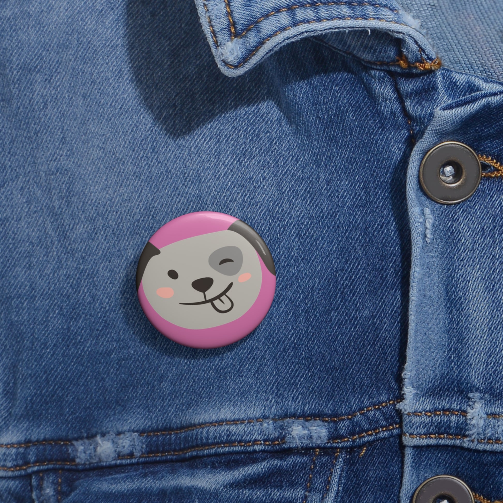 Custom Dog Themed Pin Buttons, Cute Badge Pins for Dog Lovers, Fun Accessories for Jacket, Backpack, Pet Lovers Gifts, Animal Pins