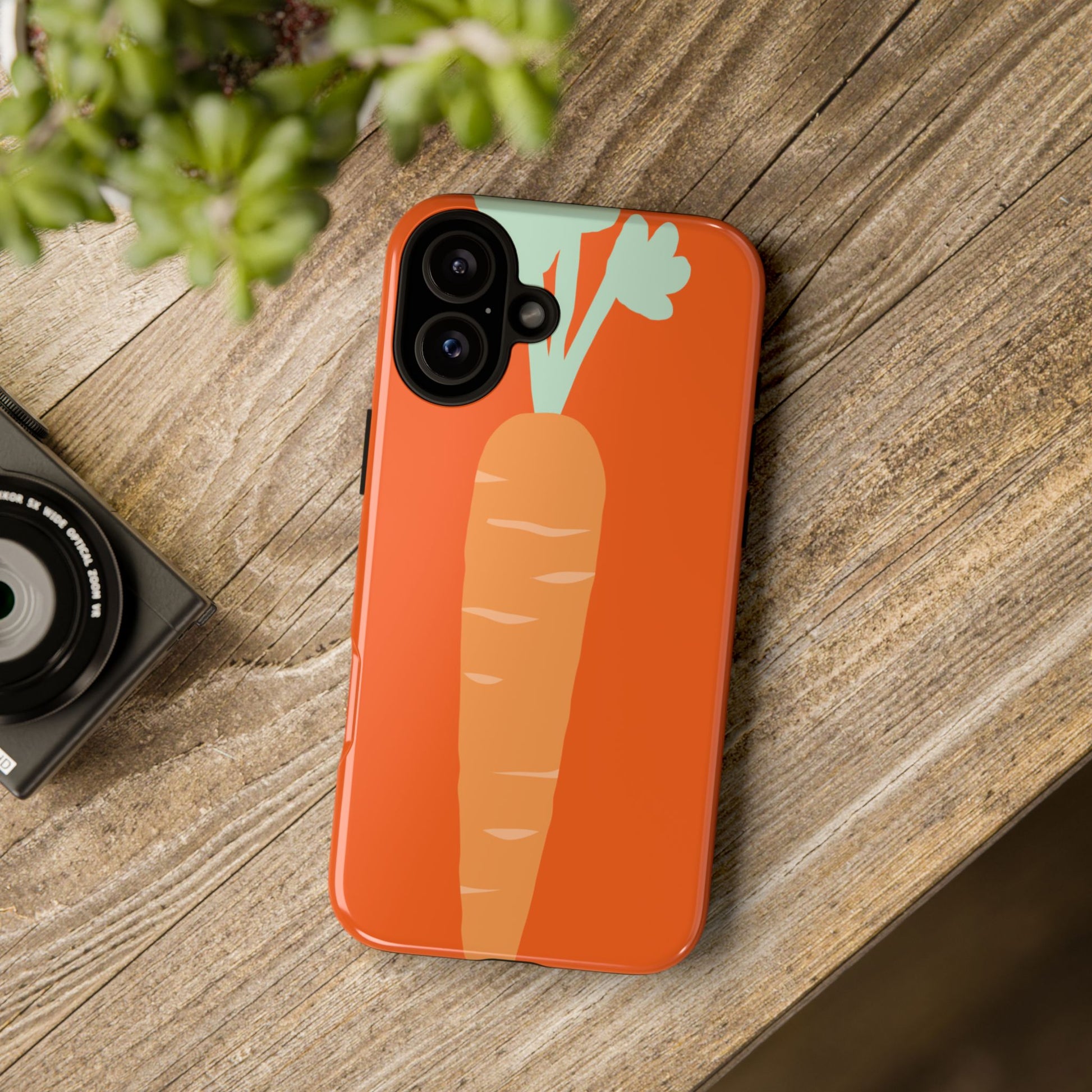 Tough Cases Carrot Phone Case, Cute Smartphone Cover, Fun Gift for Garden Lovers, Fall Decor, Vegan Accessories, Colorful Case