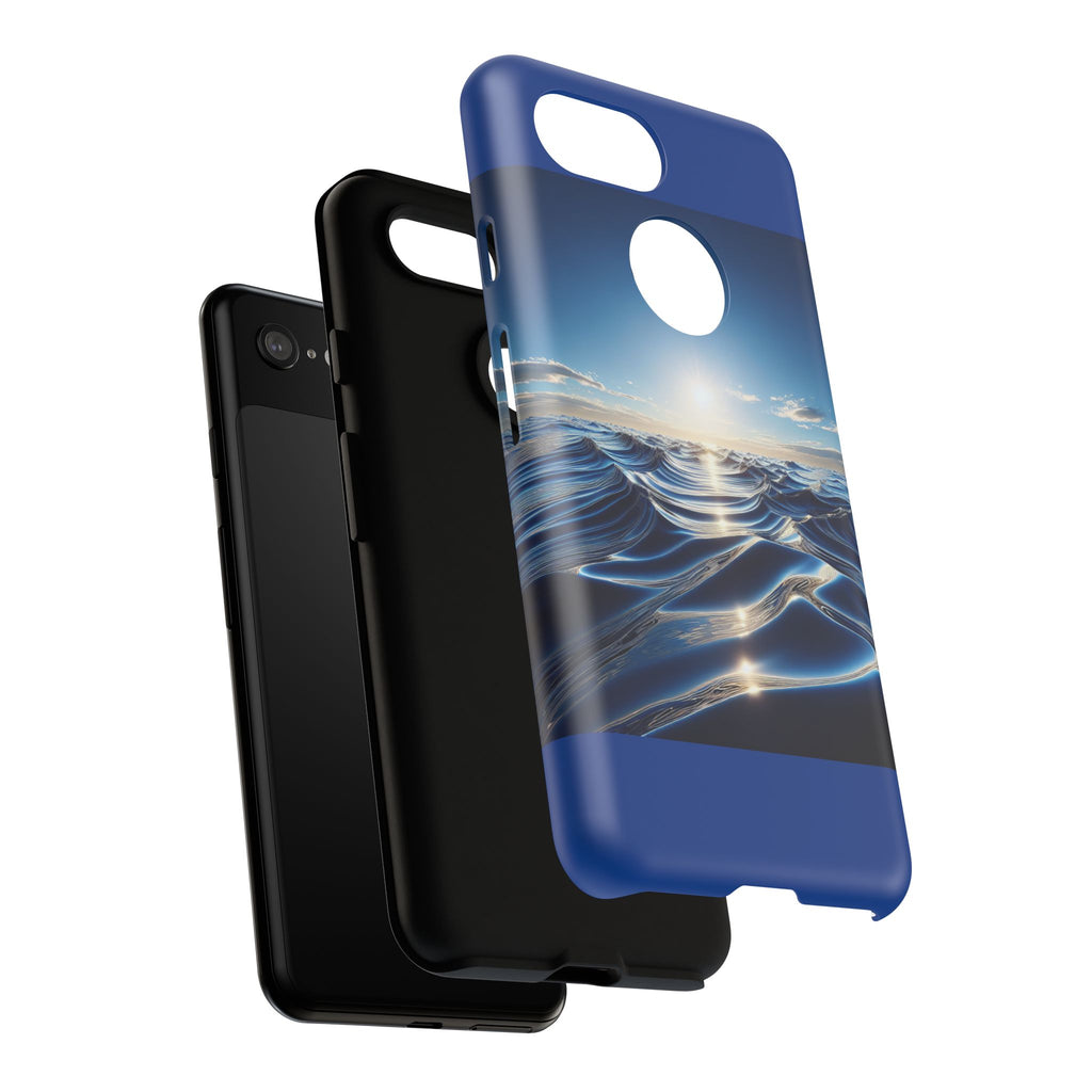 Ocean Wave Phone Case, Tough Phone Cover, Stylish Cell Case, Gift for Beach Lovers, Customizable Phone Accessory