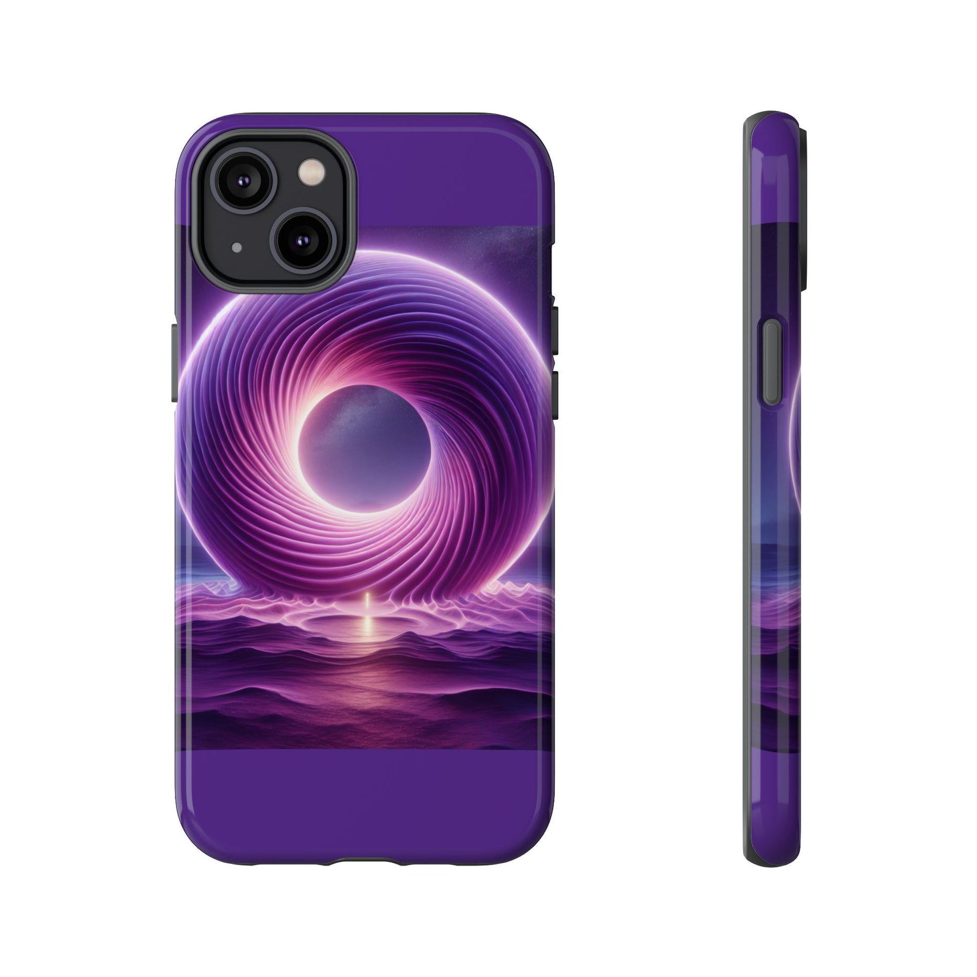 Colorful Phone Case with Swirling Design, Tough Phone Cover, Cosmic Phone Protector, Unique Gift for Tech Lovers, Stylish Smartphone Shell