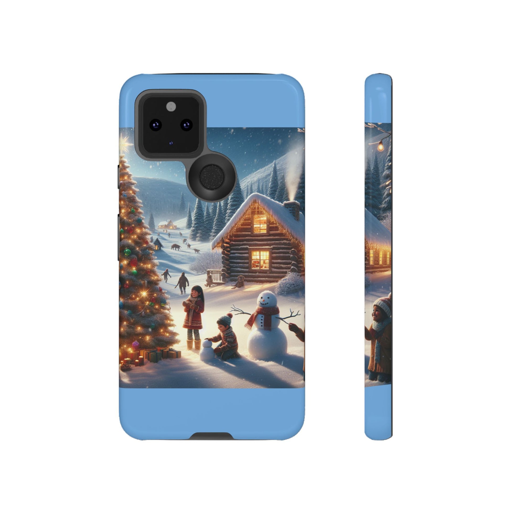 Winter Wonderland Phone Case, Holiday Gift for Him/Her, Cute Christmas Phone Cover, Unique Winter Scene Case, Festive Tech Accessories