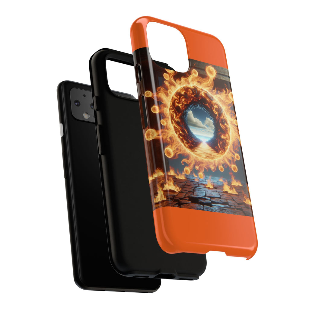 Vibrant Phone Case, Tough Cases for Gamers, Fire Element Phone Cover, Unique Protector, Game Lover Gifts