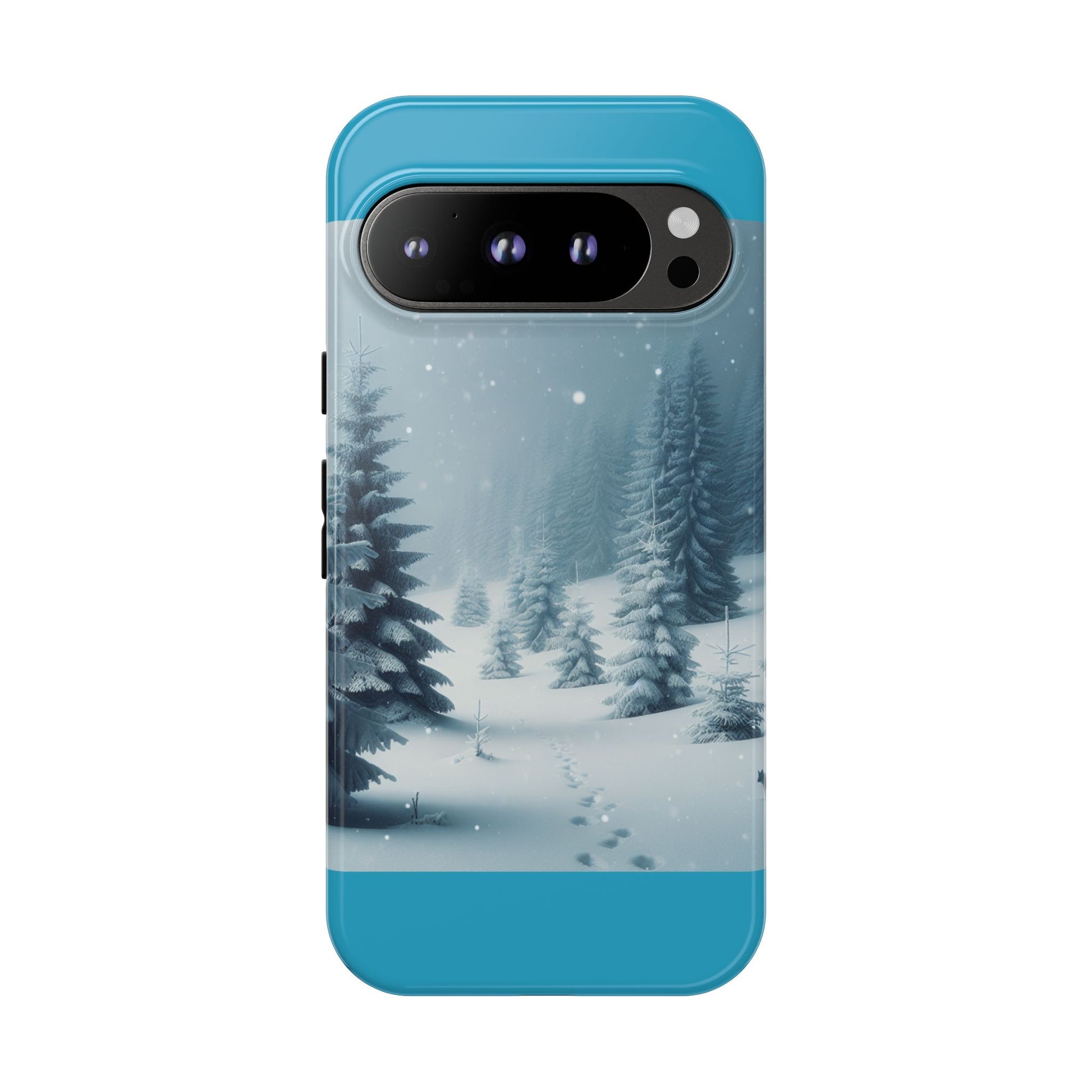 Winter Forest Phone Case, Tough Cases for iPhone, Snowy Landscape Design, Nature Lover Gift, Holiday Accessories