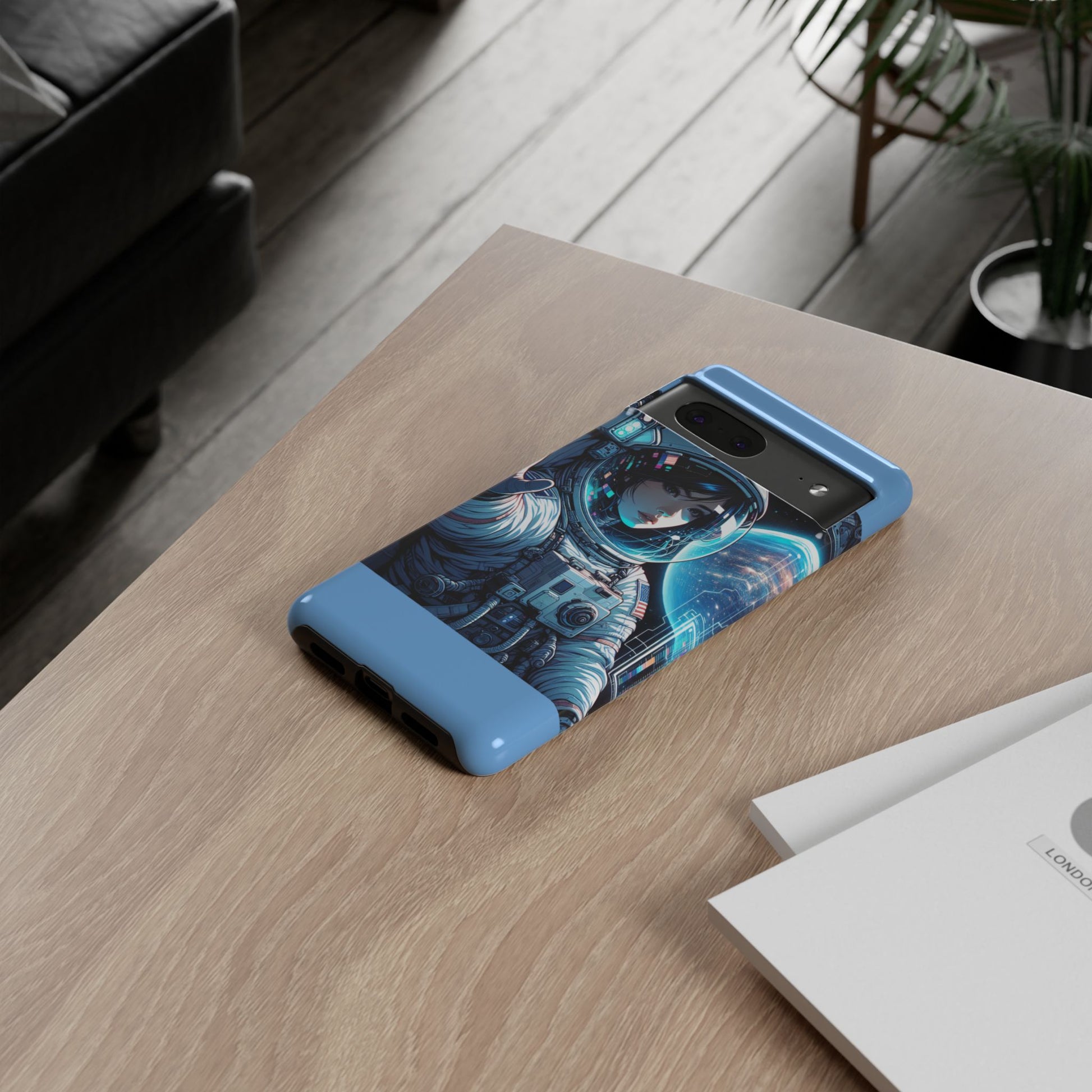Astronaut Phone Case, Space-Themed Tough Case, Unique Gift for Science Lovers, Trendy Protection for Smartphones, Cool Tech Accessories