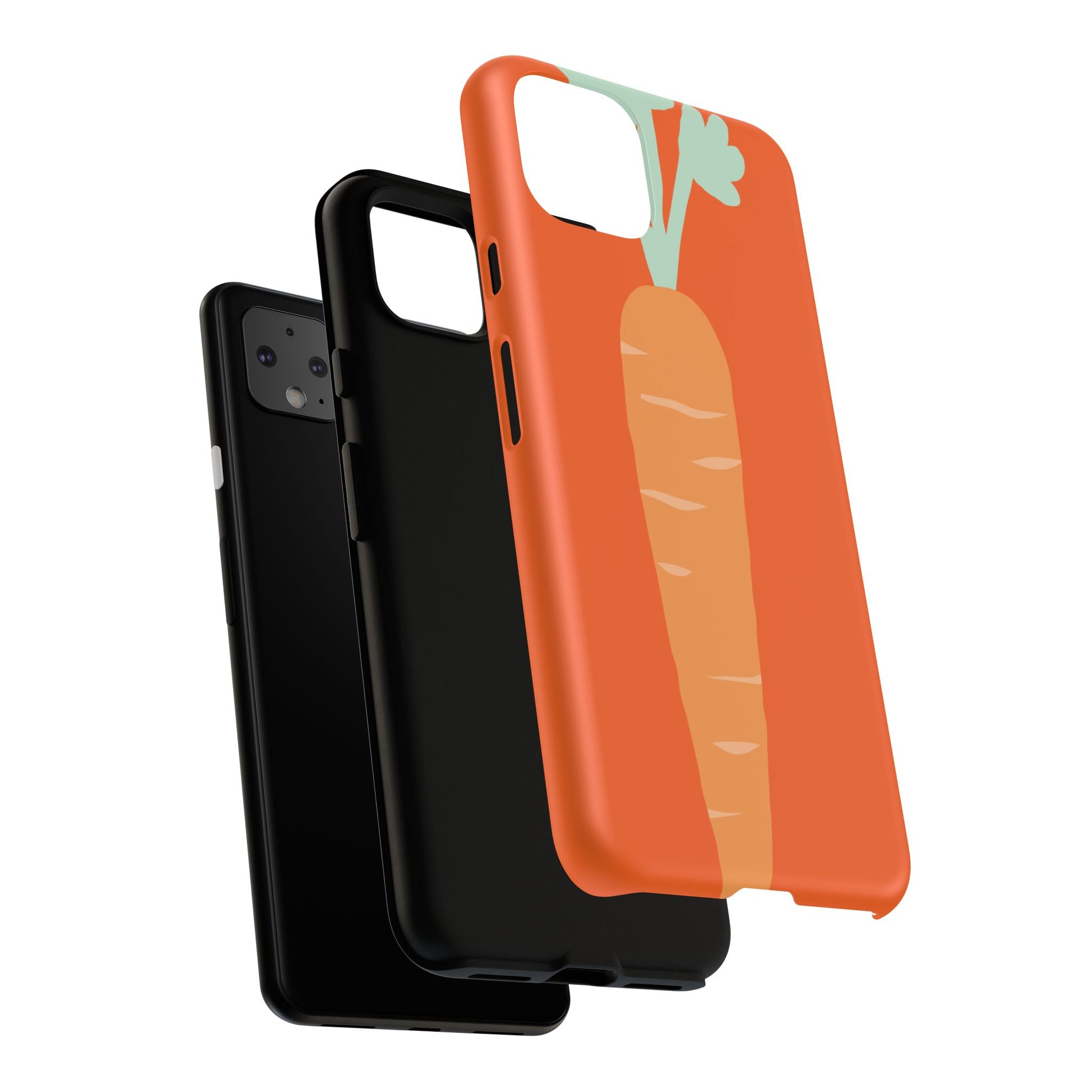 Tough Cases Carrot Phone Case, Cute Smartphone Cover, Fun Gift for Garden Lovers, Fall Decor, Vegan Accessories, Colorful Case