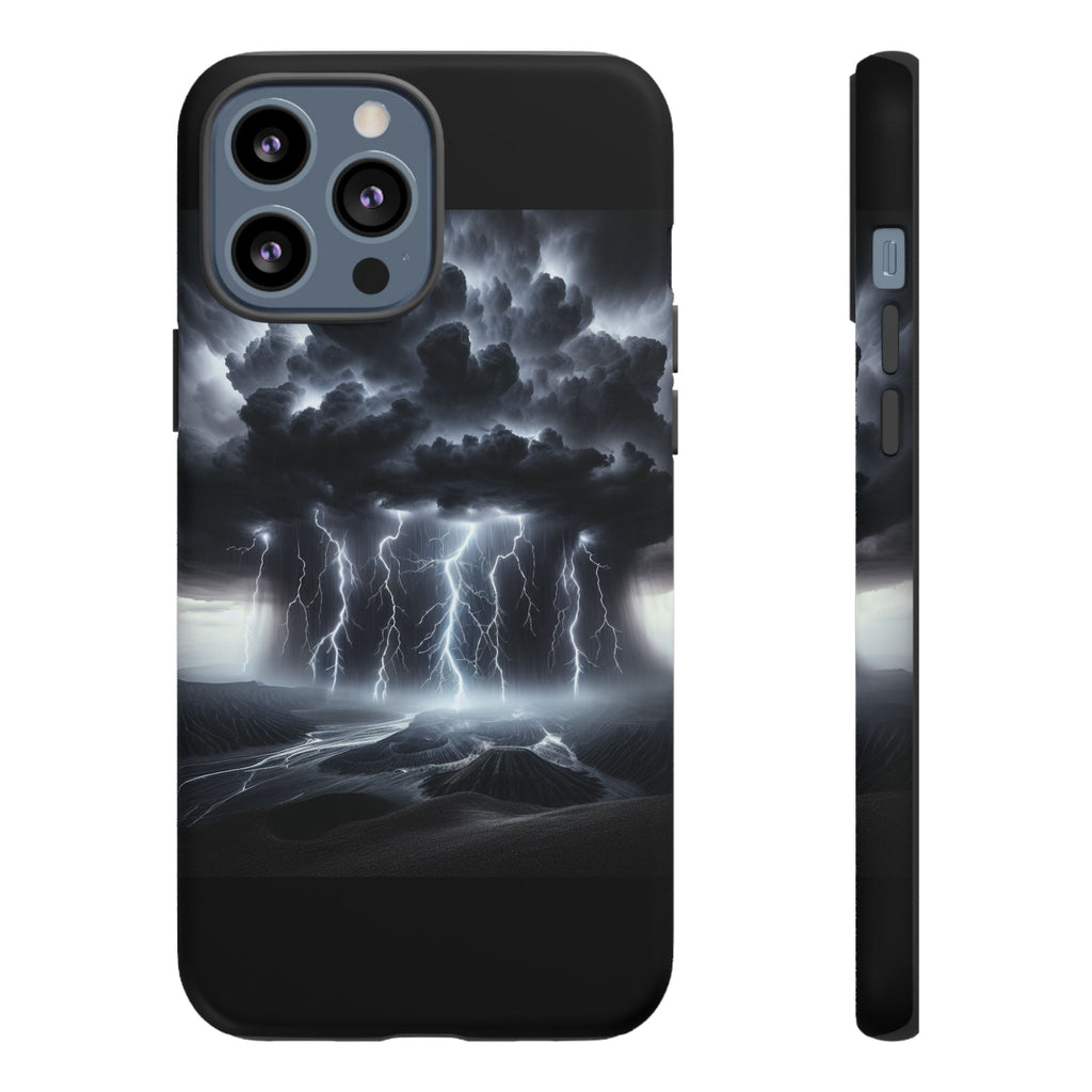 Tough Cases for the Bold: Stormy Thunder Phone Case, Lightning Protection, Durable Cover for Adventurers, Unique Gift for Nature [...]
