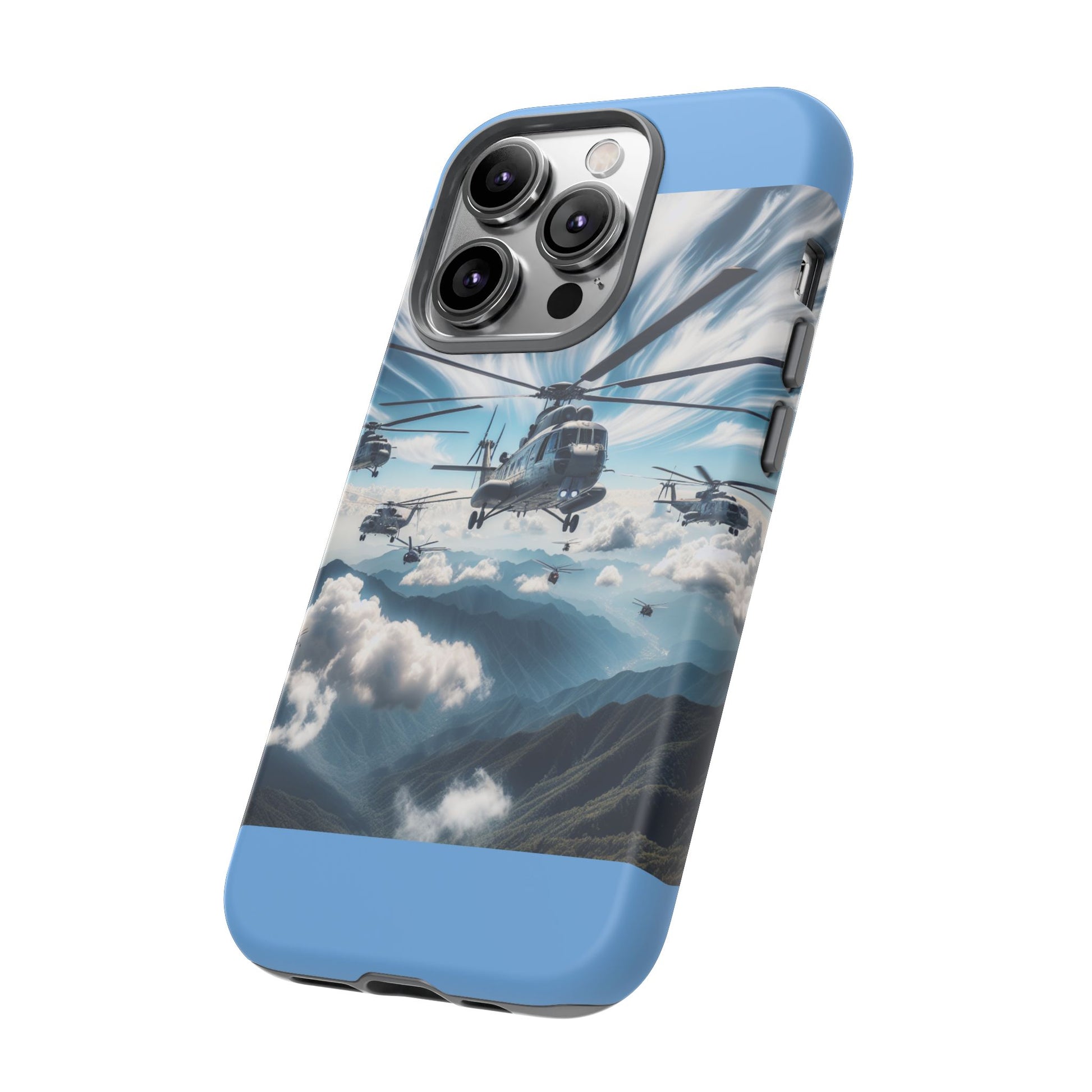 Tough Cases - Helicopter Design Phone Case, Military Style Cover, Unique Gift for Aviation Lovers, Durable Phone Protector, Hobbyist [...]