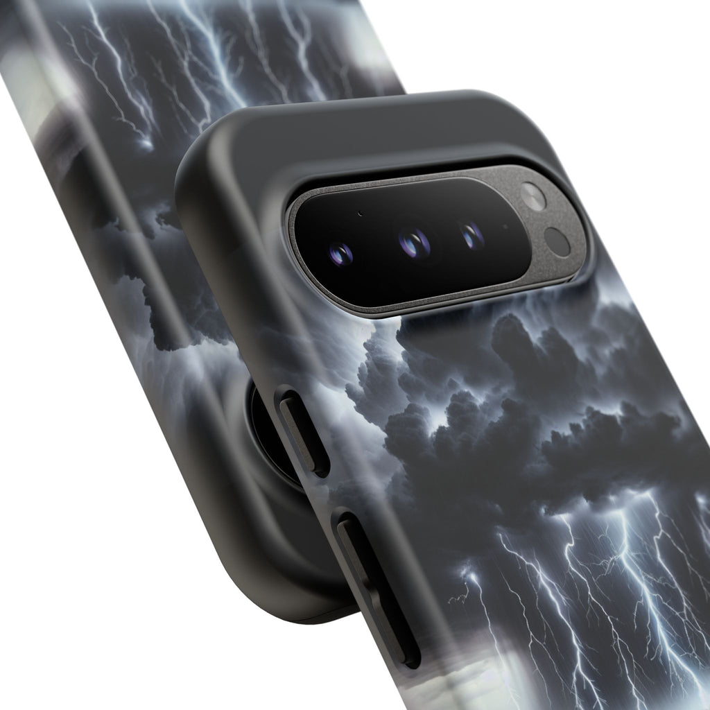 Tough Cases for the Bold: Stormy Thunder Phone Case, Lightning Protection, Durable Cover for Adventurers, Unique Gift for Nature [...]