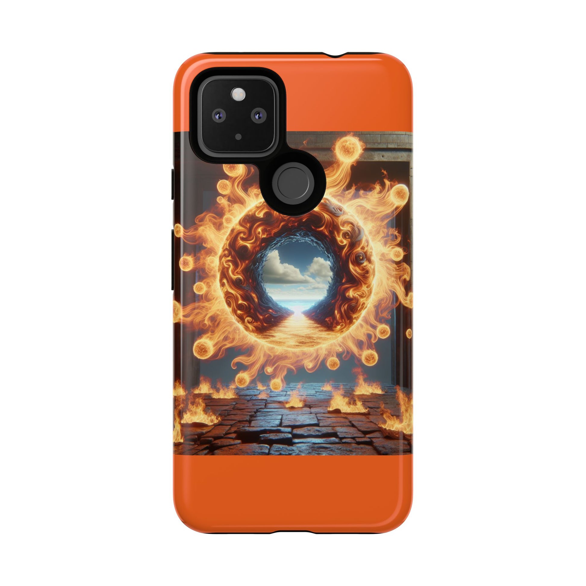 Vibrant Phone Case, Tough Cases for Gamers, Fire Element Phone Cover, Unique Protector, Game Lover Gifts