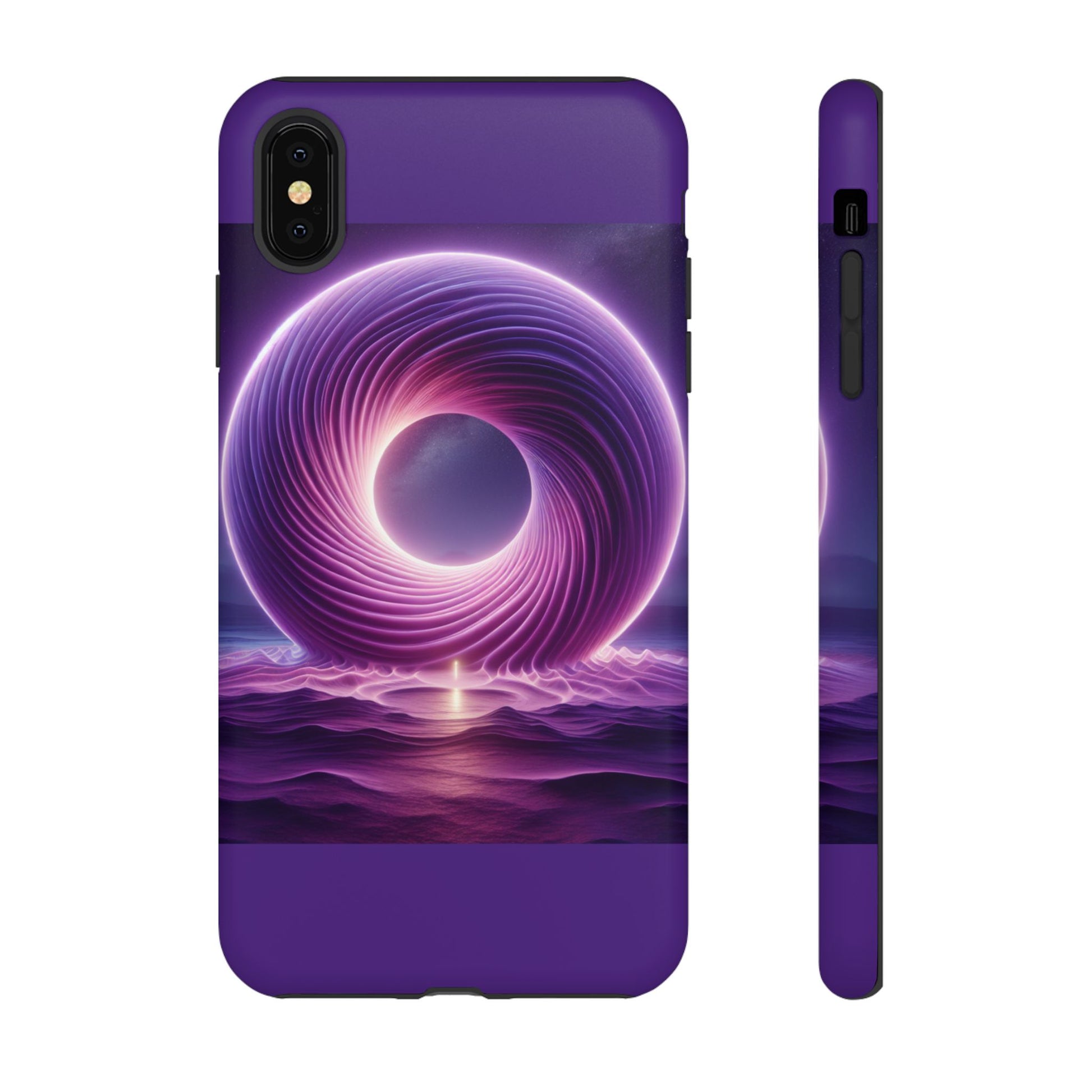 Colorful Phone Case with Swirling Design, Tough Phone Cover, Cosmic Phone Protector, Unique Gift for Tech Lovers, Stylish Smartphone Shell
