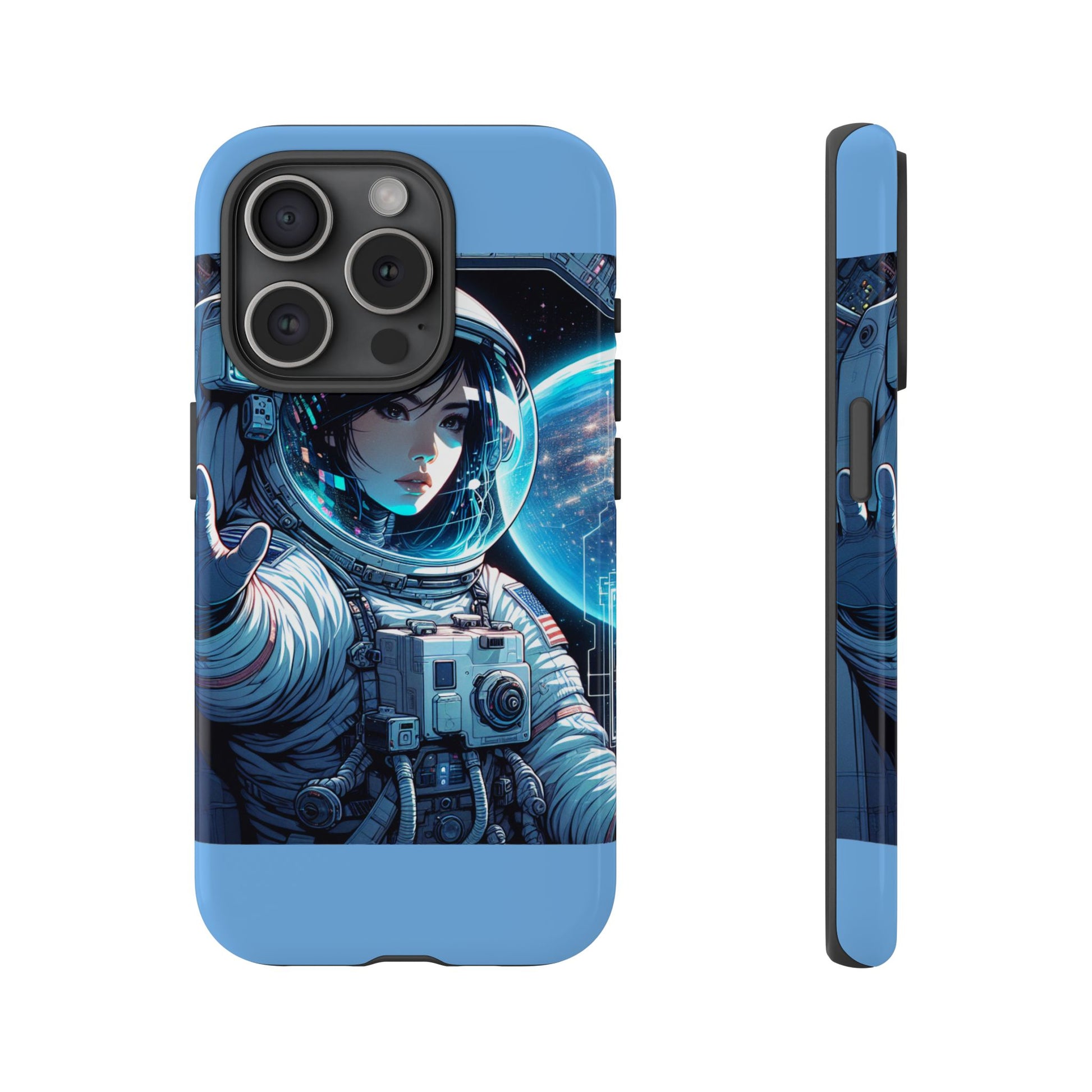 Astronaut Phone Case, Space-Themed Tough Case, Unique Gift for Science Lovers, Trendy Protection for Smartphones, Cool Tech Accessories