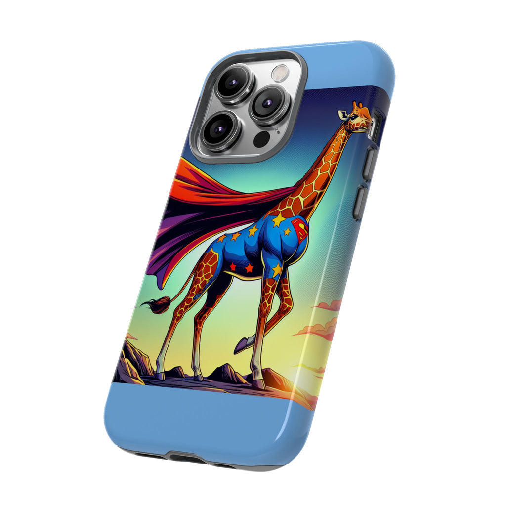 Superhero Giraffe Phone Case | Tough Cases, Unique Gifts, Animal Lover Accessories, Fun Tech Protectors, Cute Phone Covers, Birthday Gift