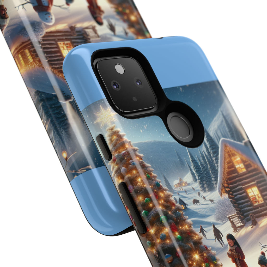 Winter Wonderland Phone Case, Holiday Gift for Him/Her, Cute Christmas Phone Cover, Unique Winter Scene Case, Festive Tech Accessories