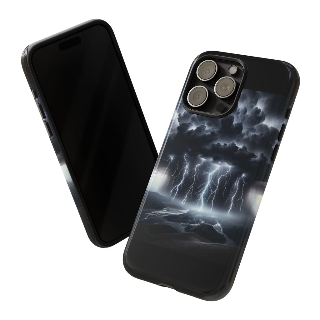Tough Cases for the Bold: Stormy Thunder Phone Case, Lightning Protection, Durable Cover for Adventurers, Unique Gift for Nature [...]