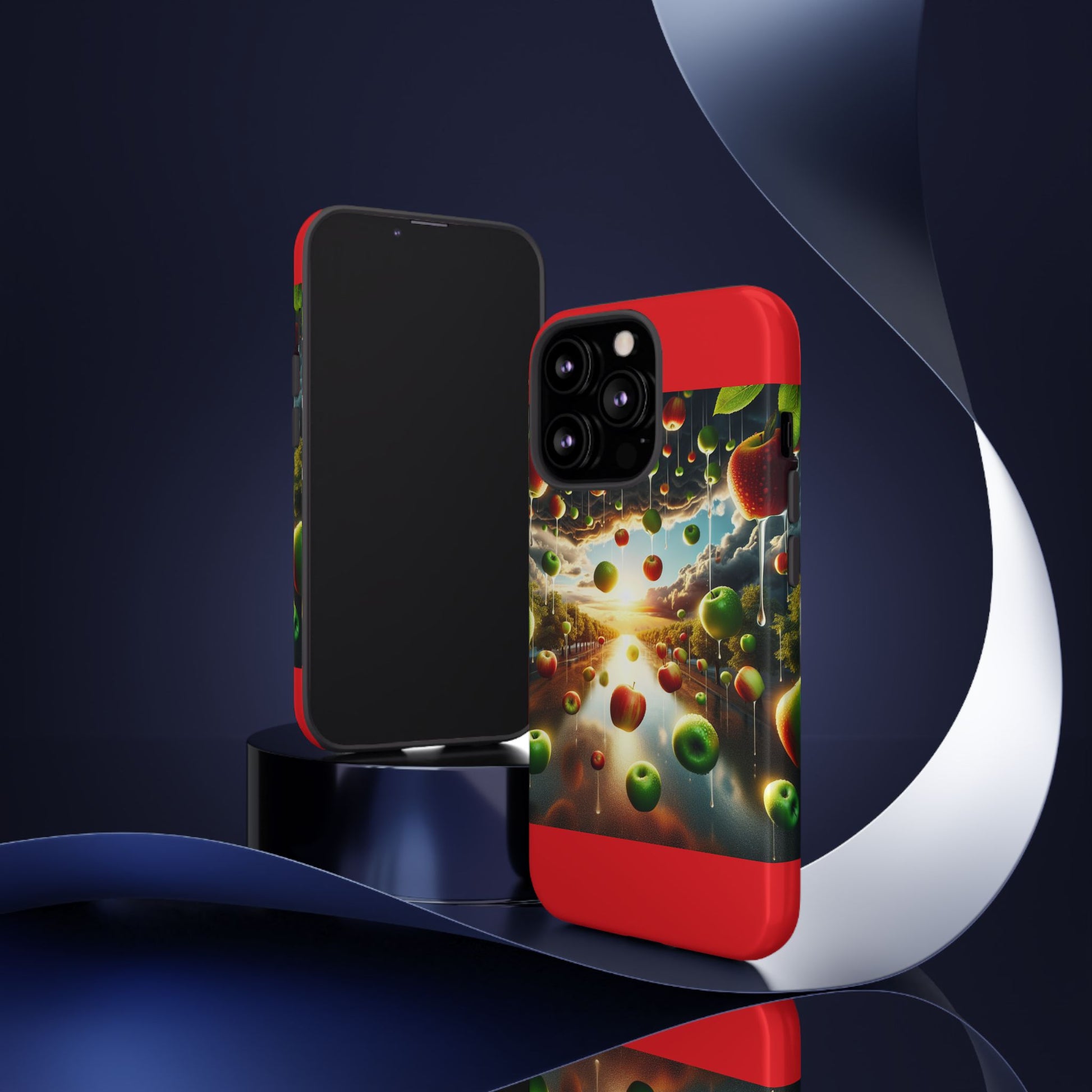 Vibrant Phone Case with Artistic Apple Design, Unique Gift for Art Lovers, Trendy Accessory for Any Occasion, Stylish Smartphone Cover