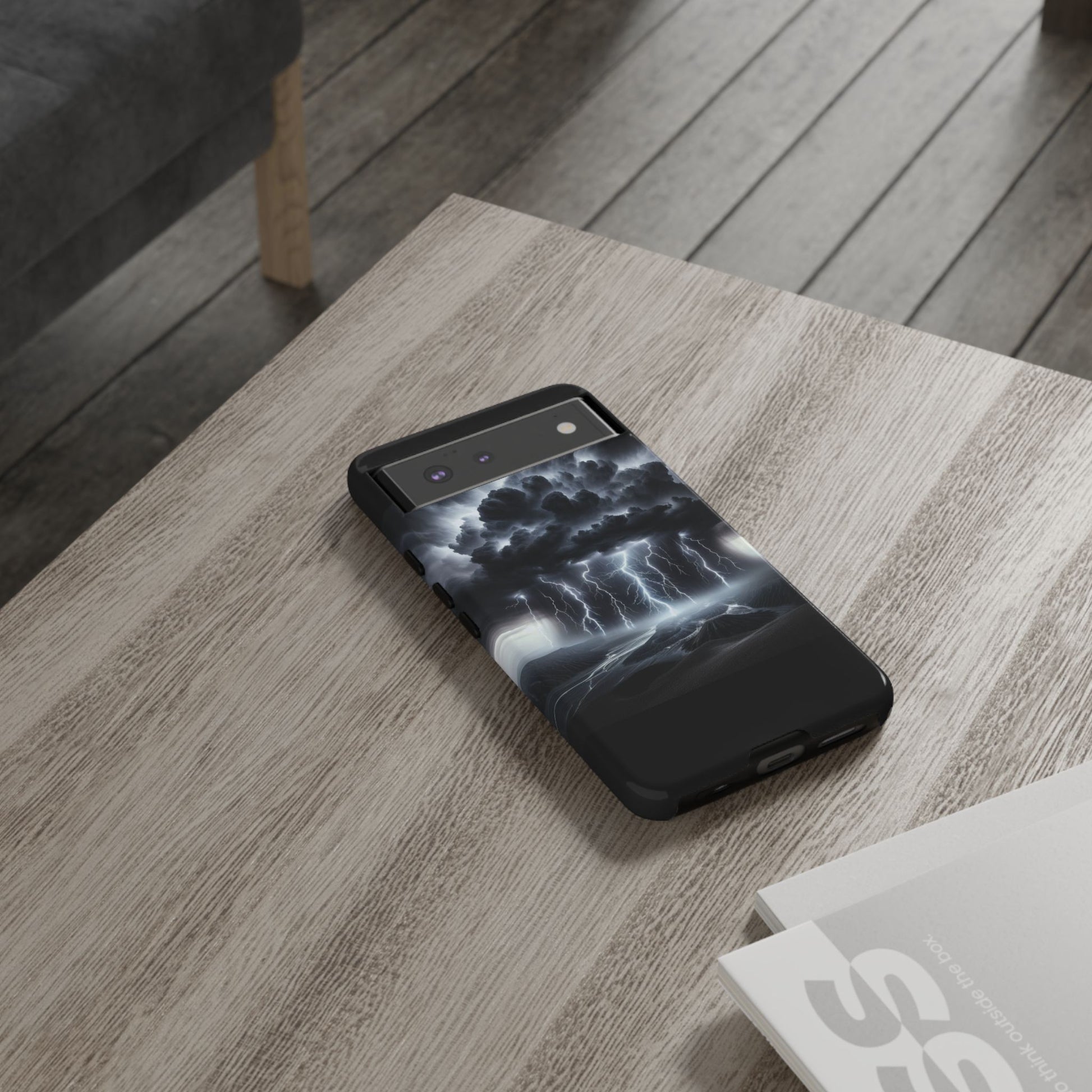Tough Cases for the Bold: Stormy Thunder Phone Case, Lightning Protection, Durable Cover for Adventurers, Unique Gift for Nature [...]