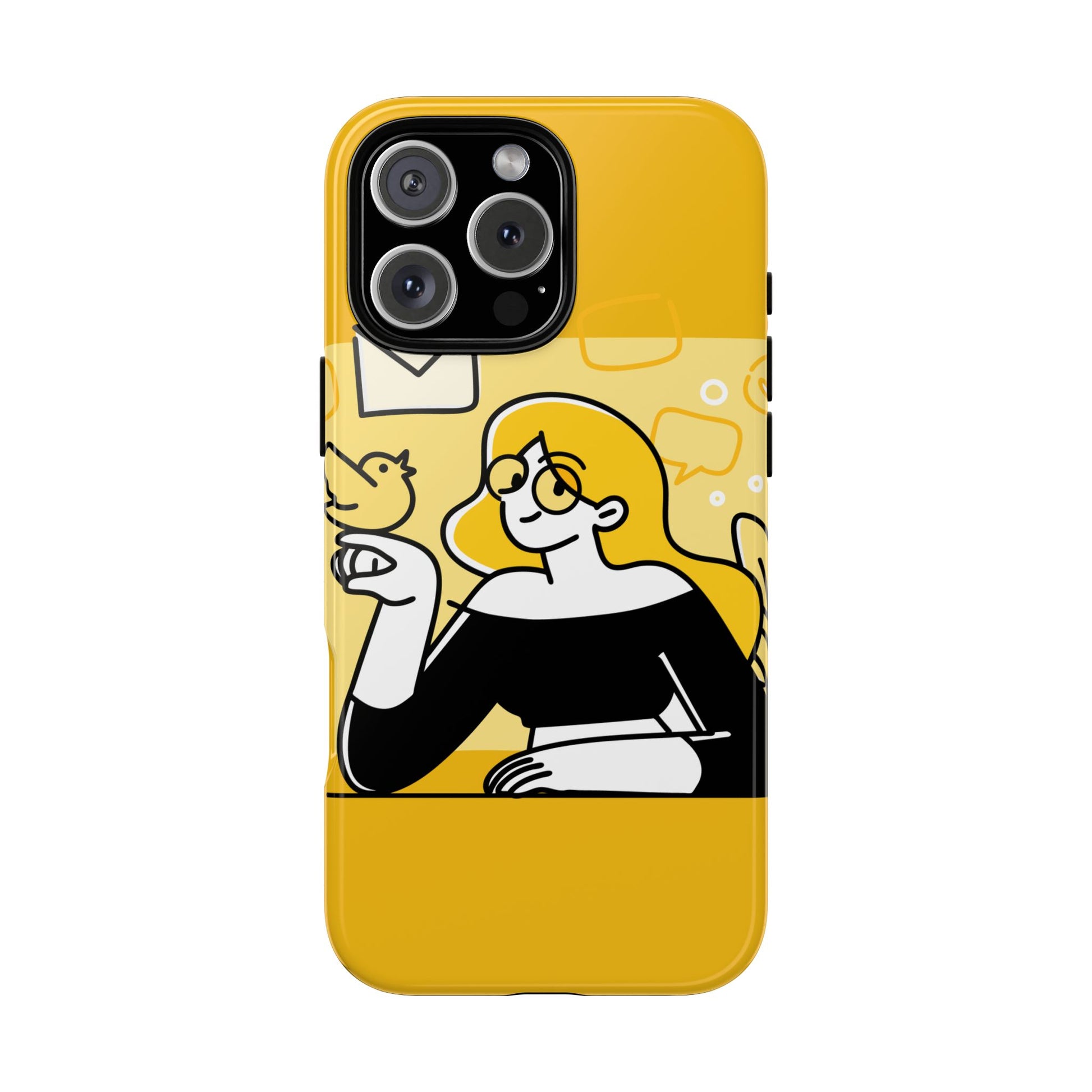 Chic Phone Case with Playful Design, Smartphone Cover, Unique Gift, Trendy Accessory, Eco-Friendly Case