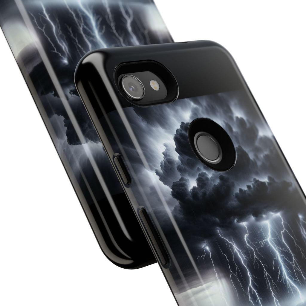 Tough Cases for the Bold: Stormy Thunder Phone Case, Lightning Protection, Durable Cover for Adventurers, Unique Gift for Nature [...]