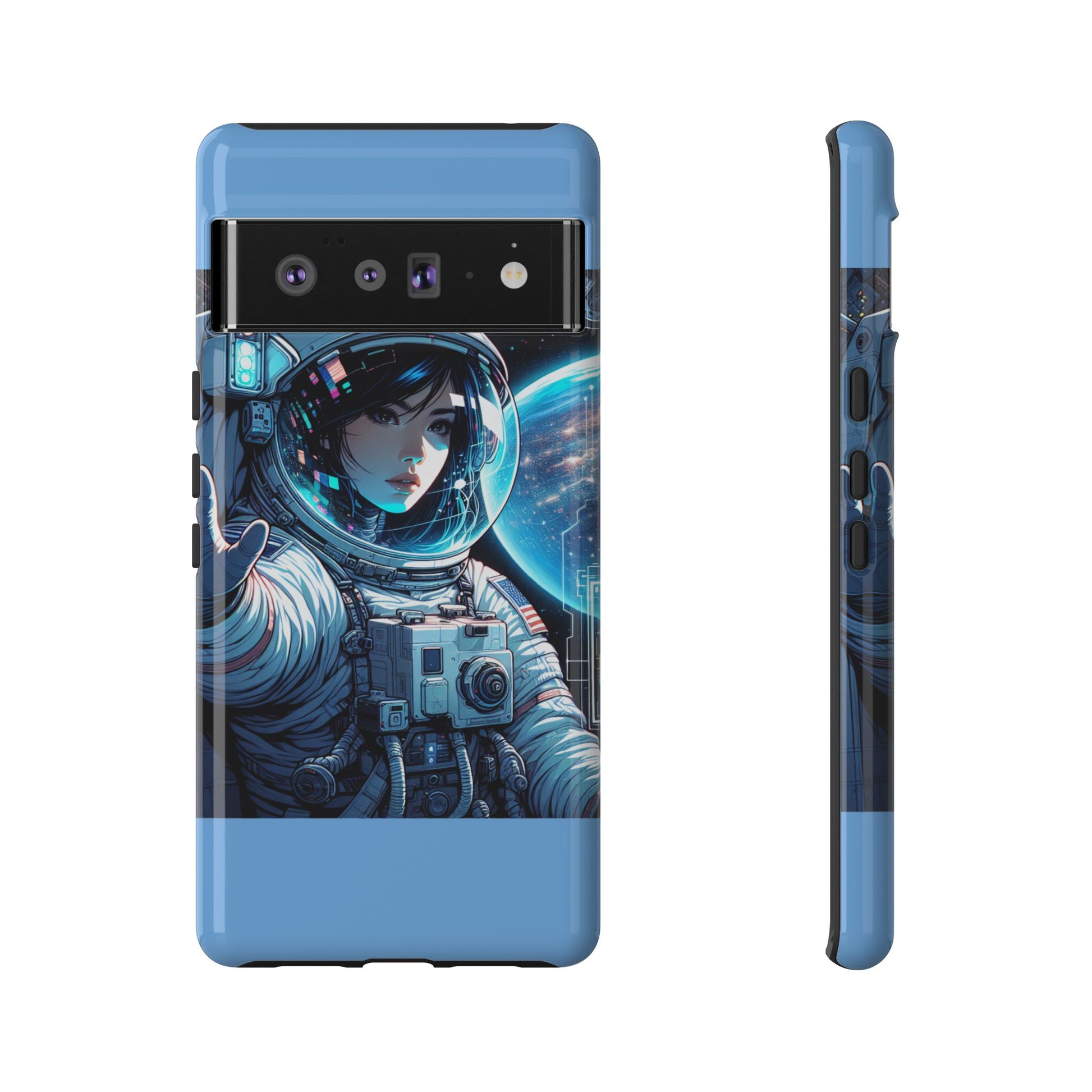 Astronaut Phone Case, Space-Themed Tough Case, Unique Gift for Science Lovers, Trendy Protection for Smartphones, Cool Tech Accessories