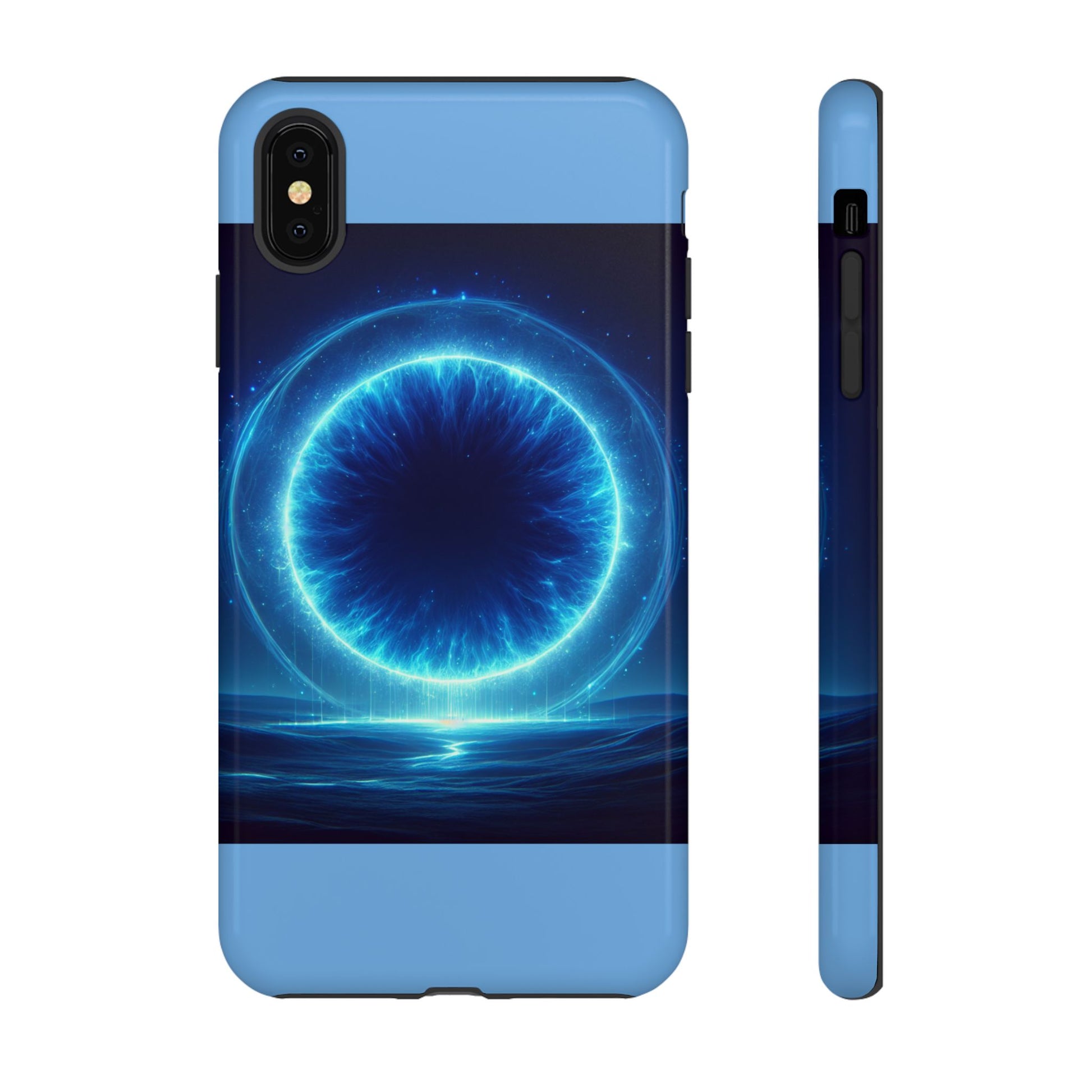 Blue Galaxy Phone Case, Tough Phone Cover, Cosmic Protection Case, Space Design, Gift for Space Lovers