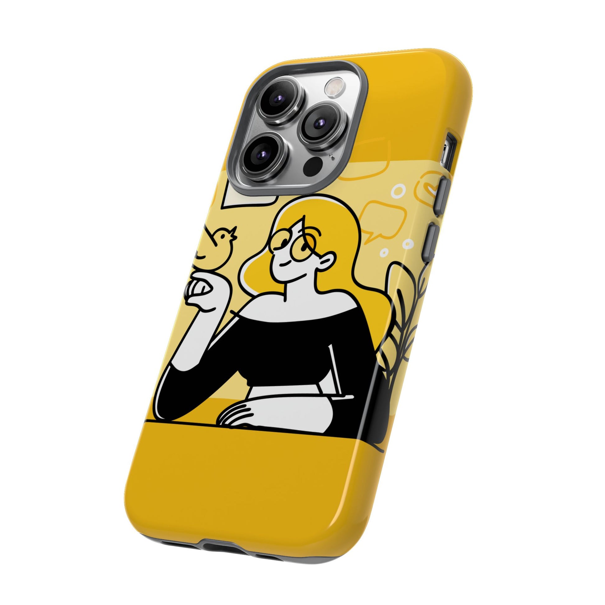 Chic Phone Case with Playful Design, Smartphone Cover, Unique Gift, Trendy Accessory, Eco-Friendly Case